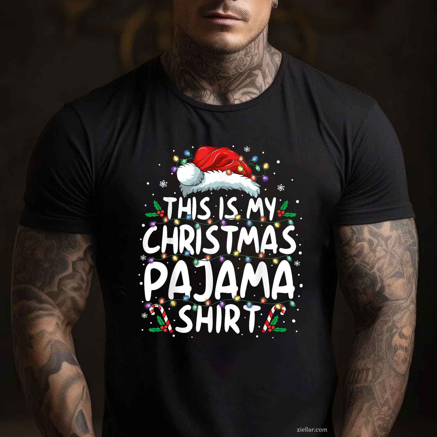 Merry Christmas Tree Christmas Shirts For Women And Men T-Shirt, A Festive Christmas Tree Holiday Tee