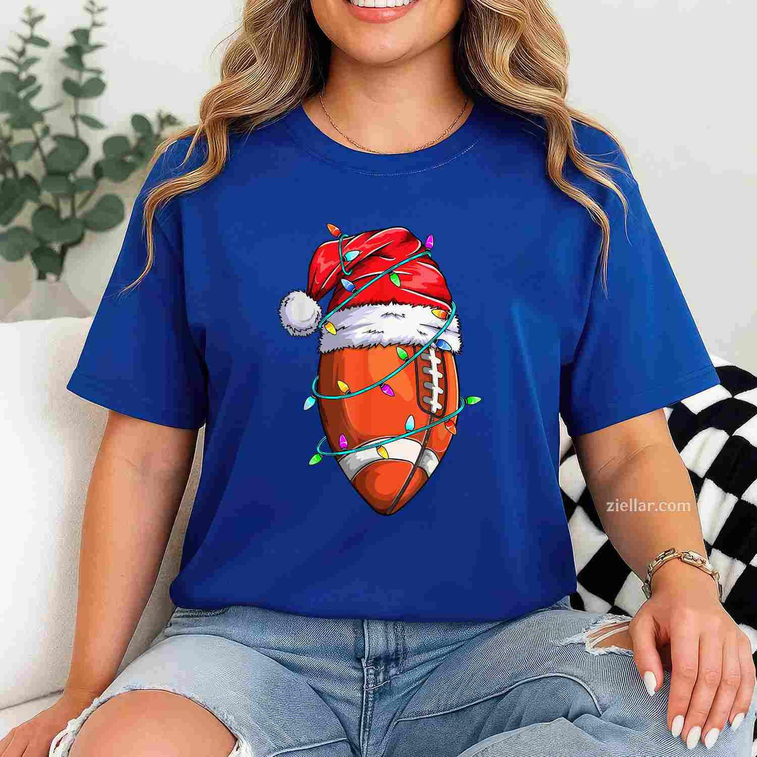 Merry Christmas Hat Santa Flamingo Light Christmas In July T-Shirt, A Festive Christmas In July Santa Tee