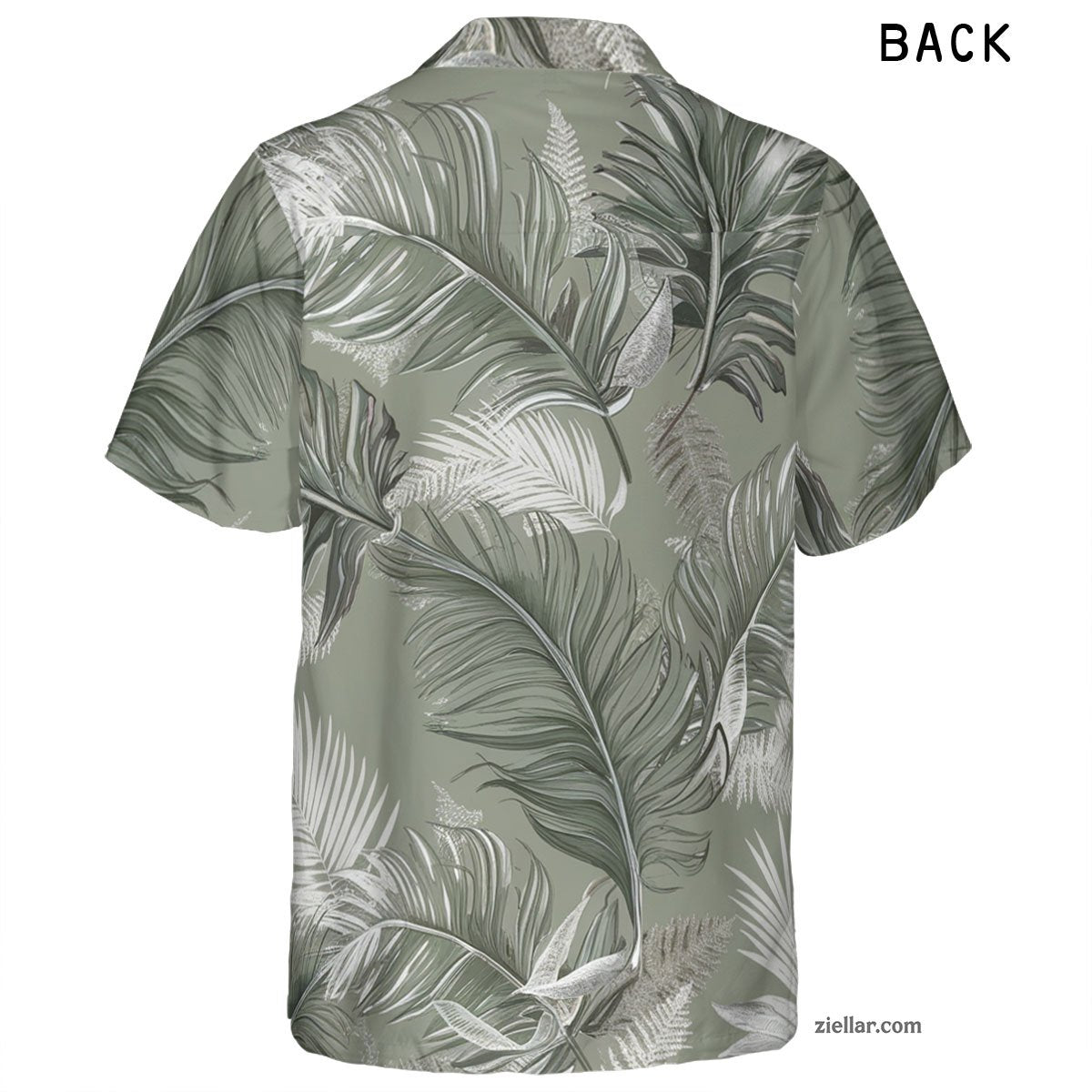 Minimalist Tropical Leaf Hawaiian Shirt Tee, Stylish Aloha Gift Unisex