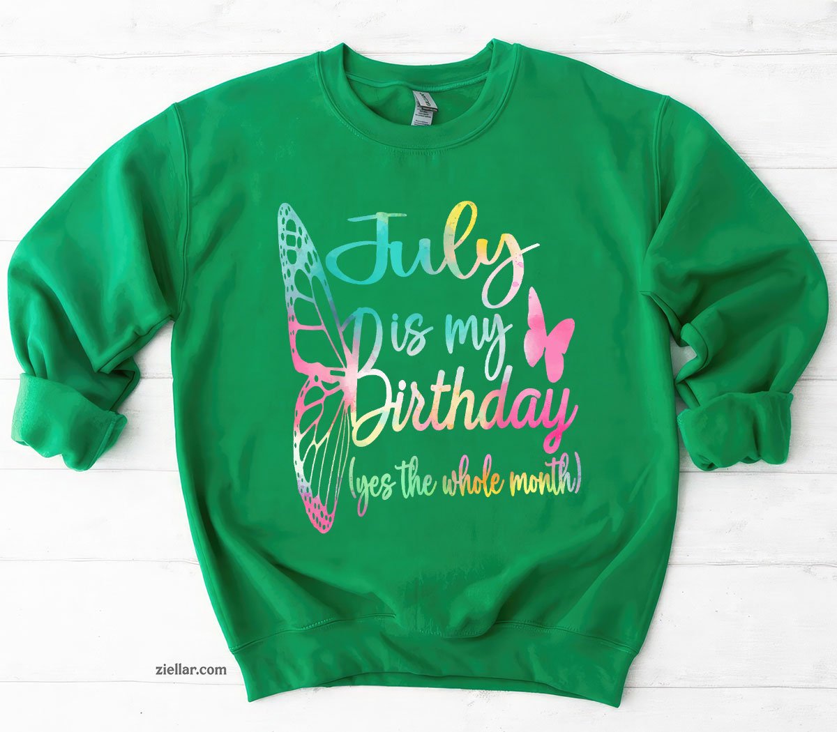 Month July Birthday For Women Is My Girl Sweatshirt