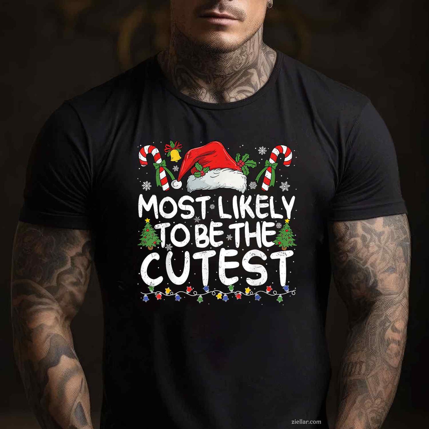 Most Likely To Eat Santas Cookies Family Christmas Matching T-Shirt, A Funny Christmas Santa'S Cookies Tee