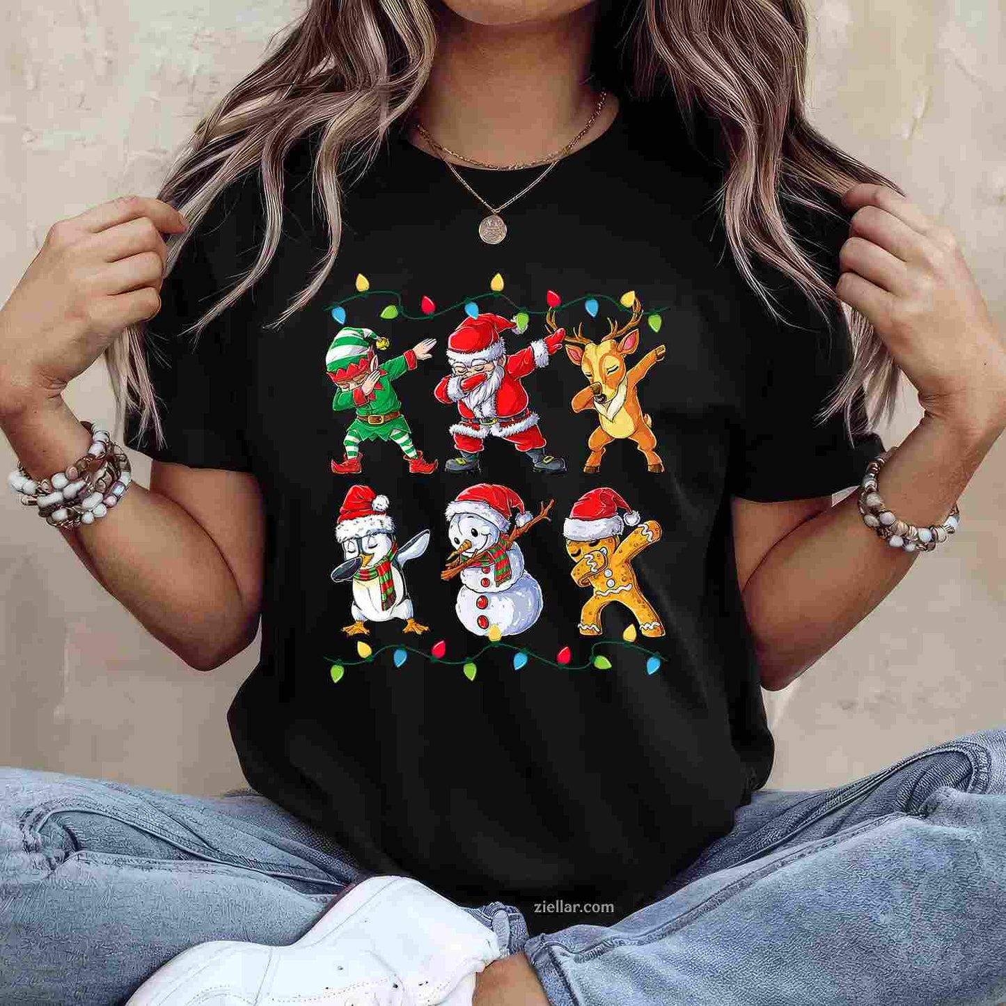 Most Likely To Fart On Santa'S Lap Family Matching Christmas T-Shirt_ Funny Group Party Tee