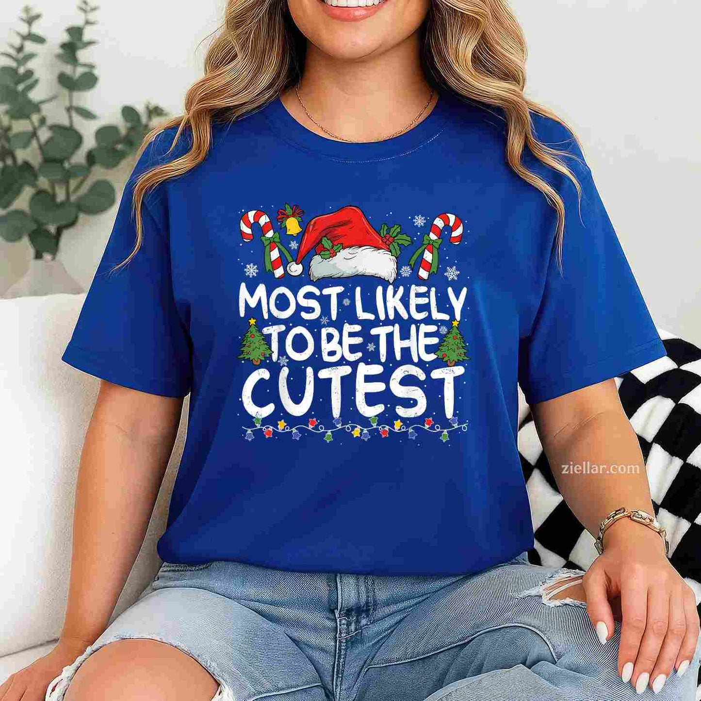 Most Likely To Eat Santas Cookies Family Christmas Matching T-Shirt, A Funny Christmas Santa'S Cookies Tee