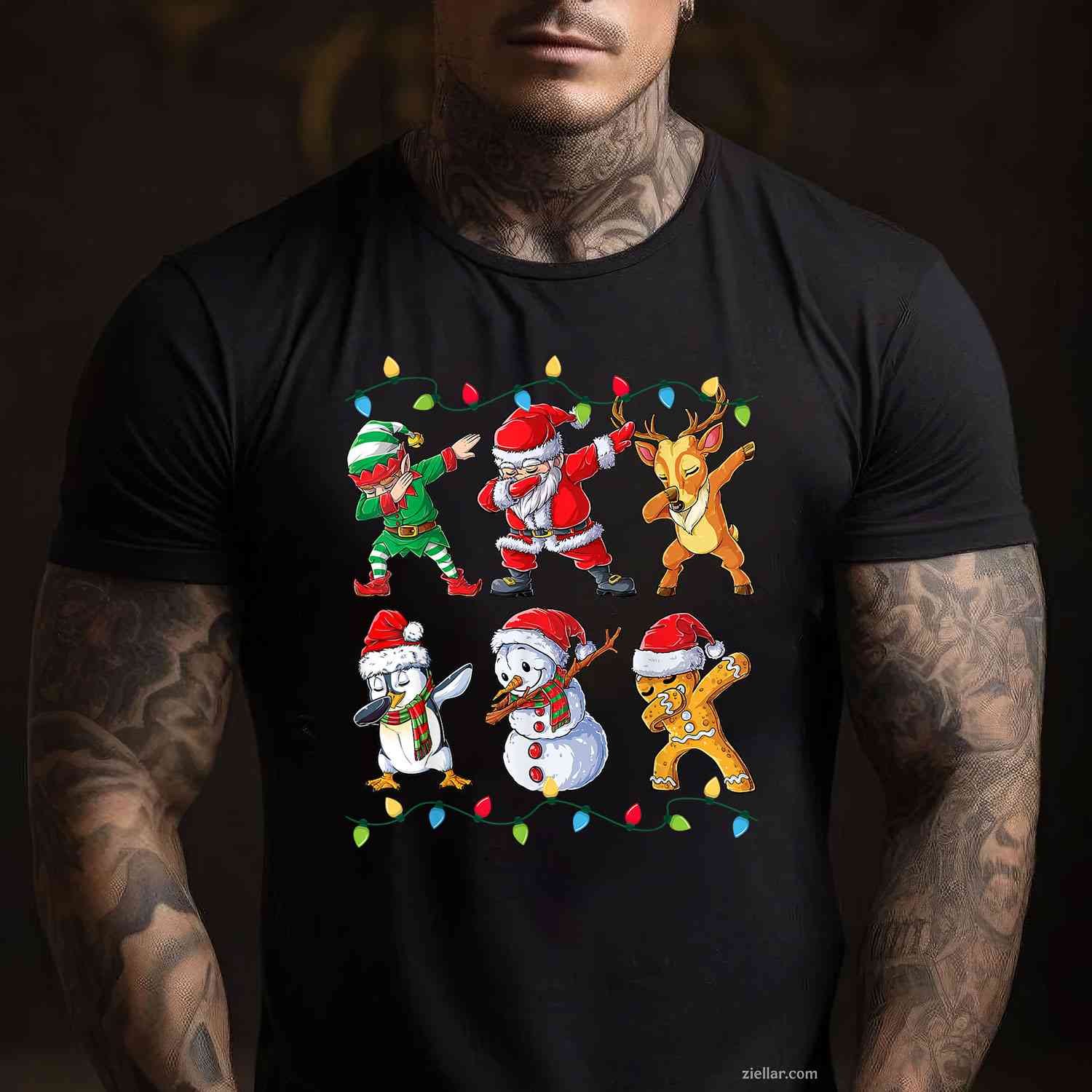 Most Likely To Fart On Santa'S Lap Family Matching Christmas T-Shirt_ Funny Group Party Tee