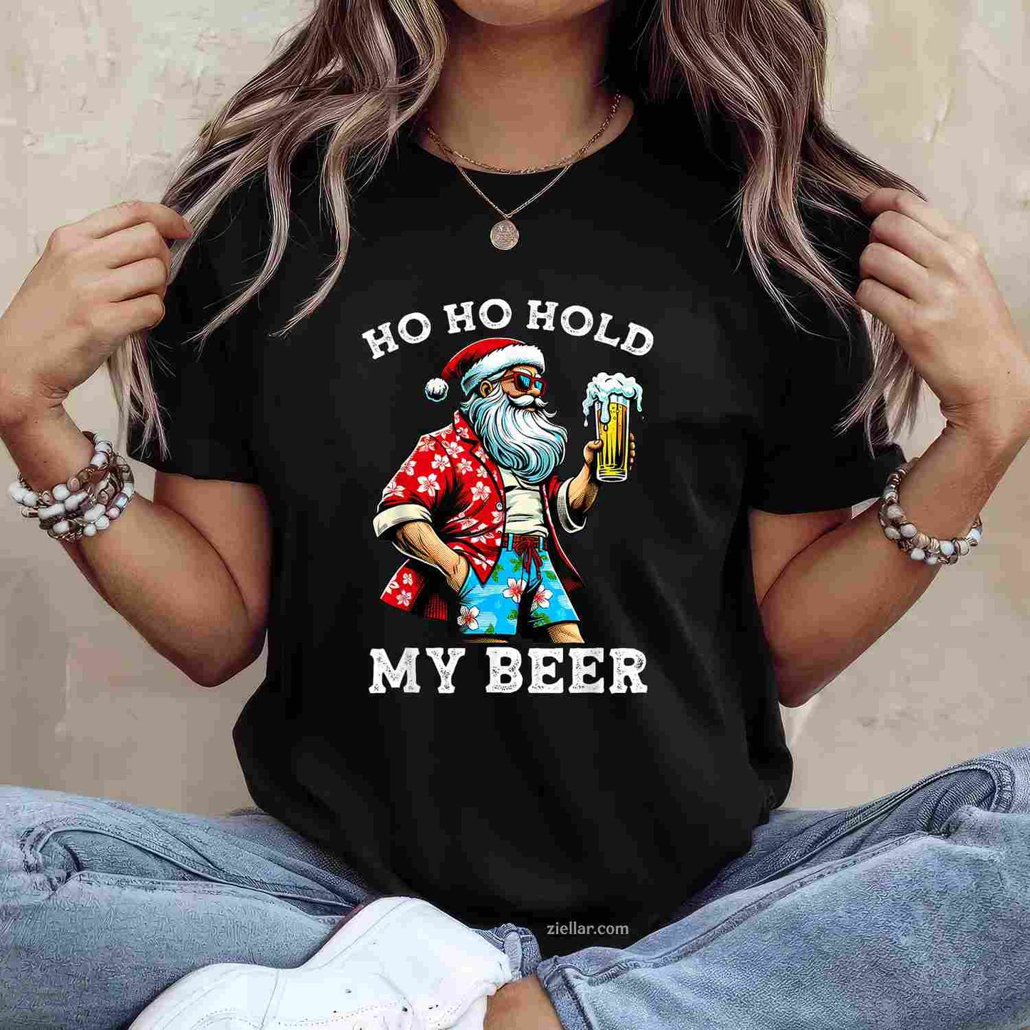 Most Wonderful Christmas Co Bigfoot Christmas Tree Lights Xmas Men T-Shirt_ Funny Cryptid Holiday Tee