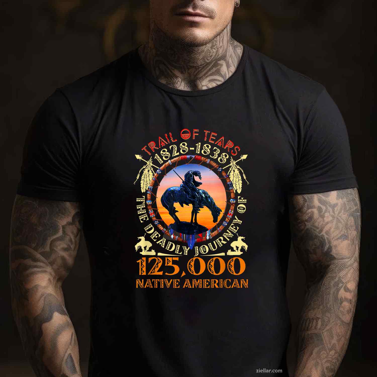 Native American Trail Of Tears 125000 Unisex T-Shirt And Tee For Adults