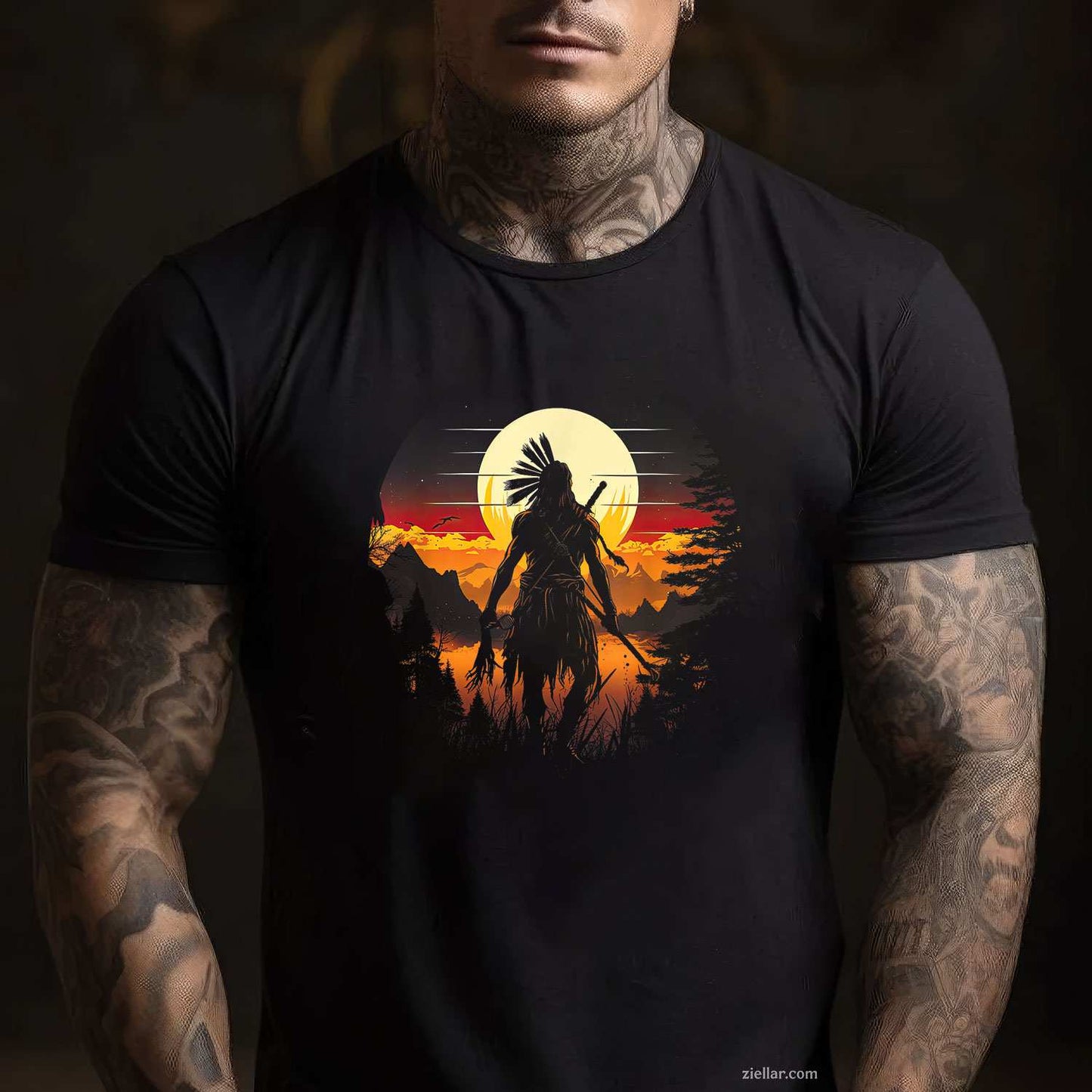 Native American Chief Tribes Culture, Sacred Sioux T-Shirt And Tee For Adults