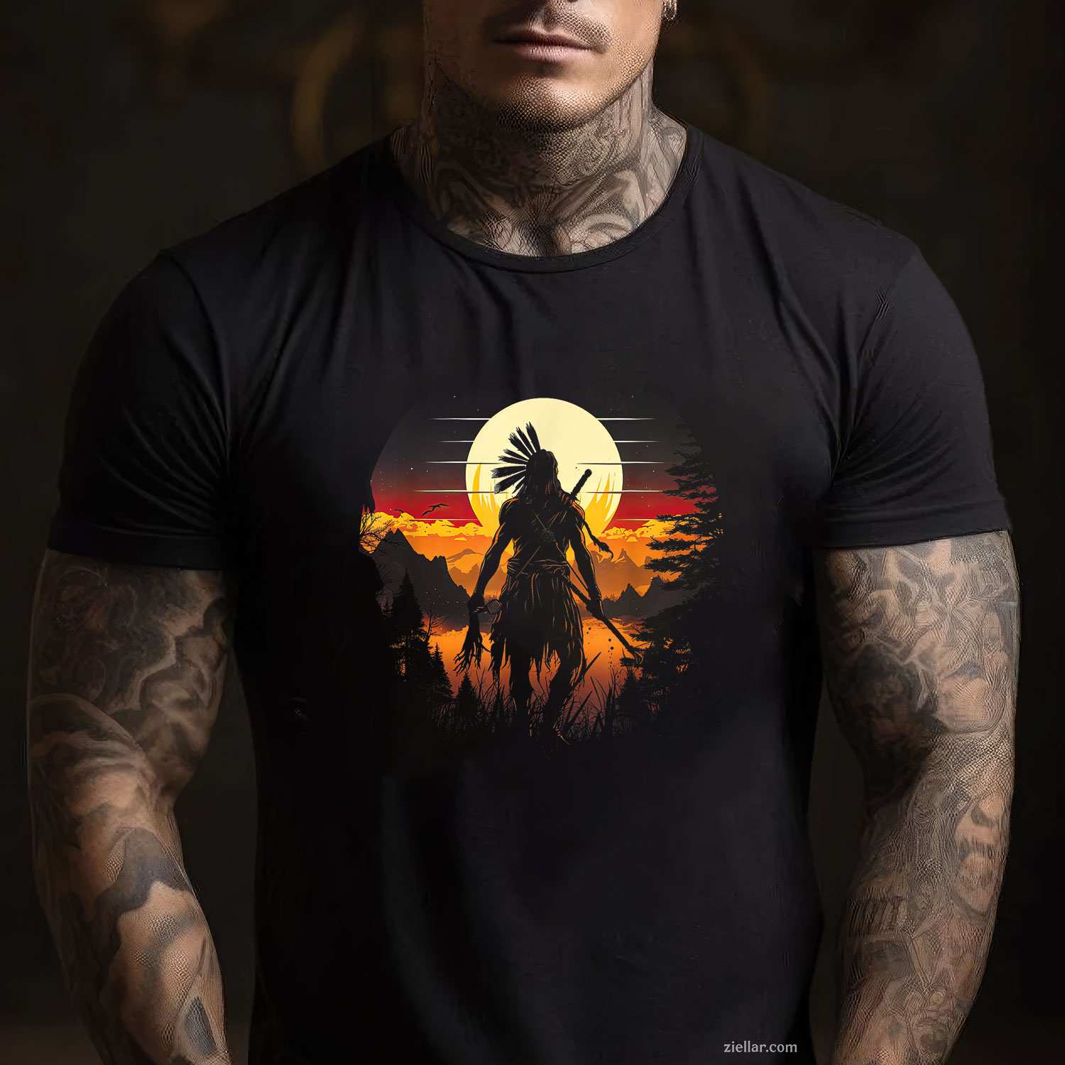 Native American Chief Tribes Culture, Sacred Sioux T-Shirt And Tee For Adults