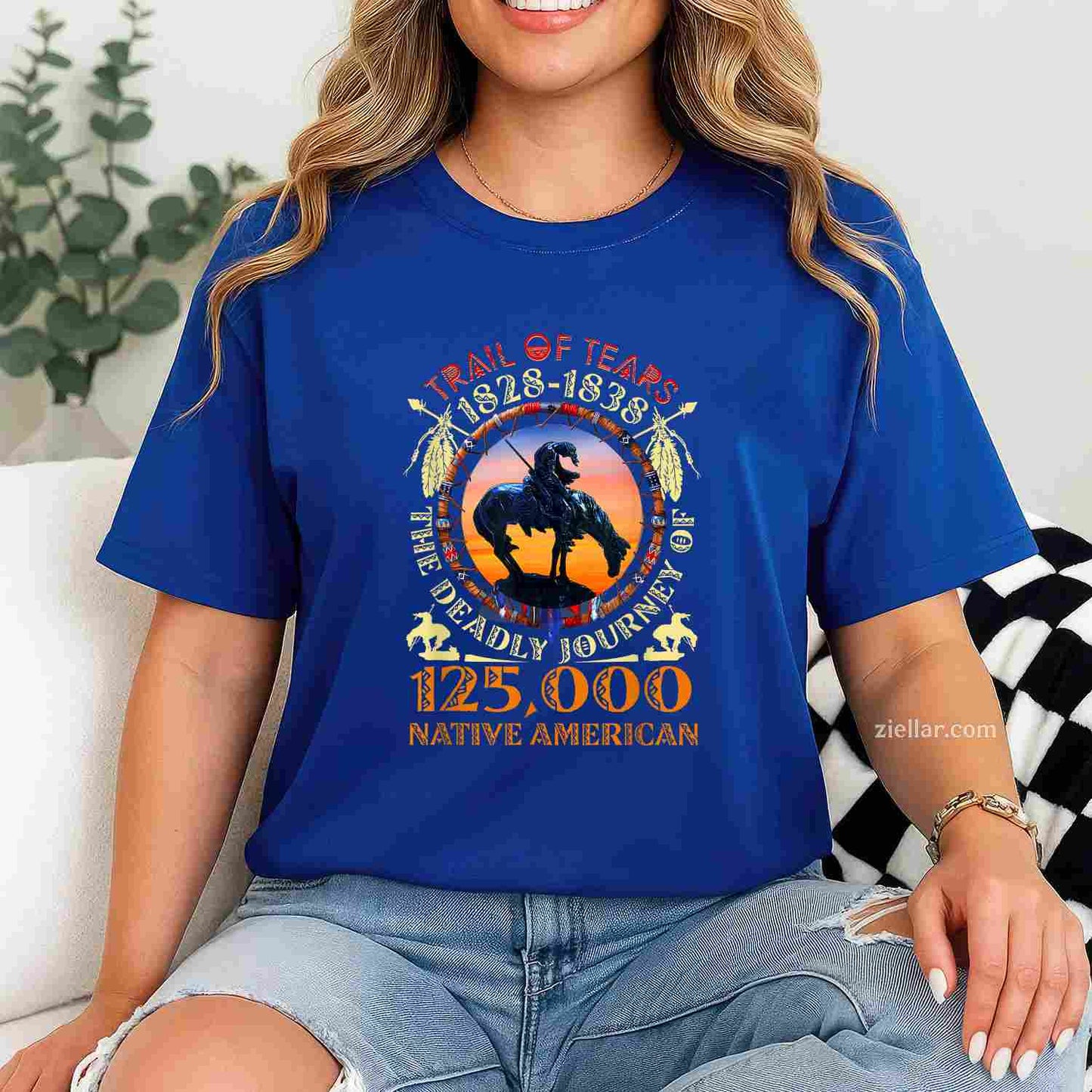 Native American Trail Of Tears 125000 Unisex T-Shirt And Tee For Adults