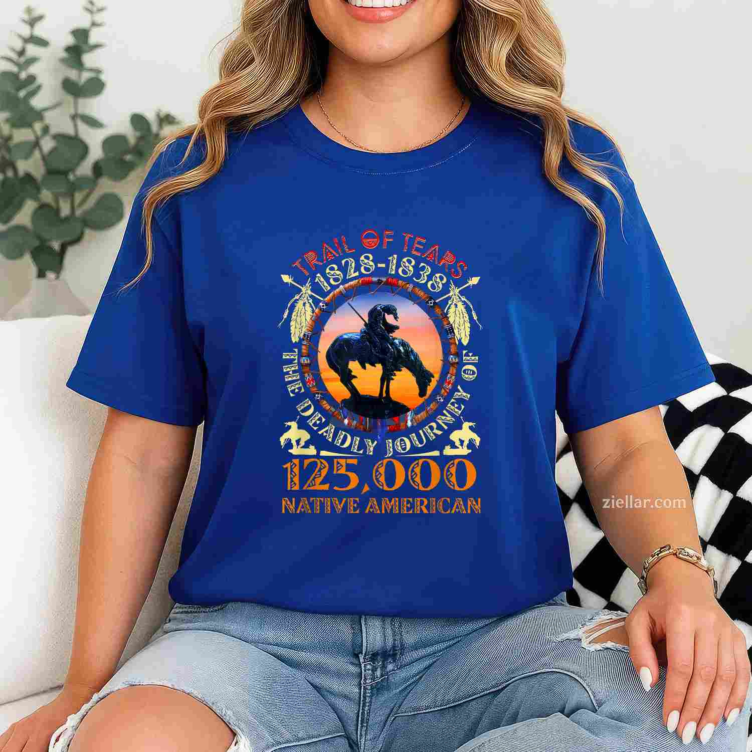 Native American Trail Of Tears 125000 Unisex T-Shirt And Tee For Adults
