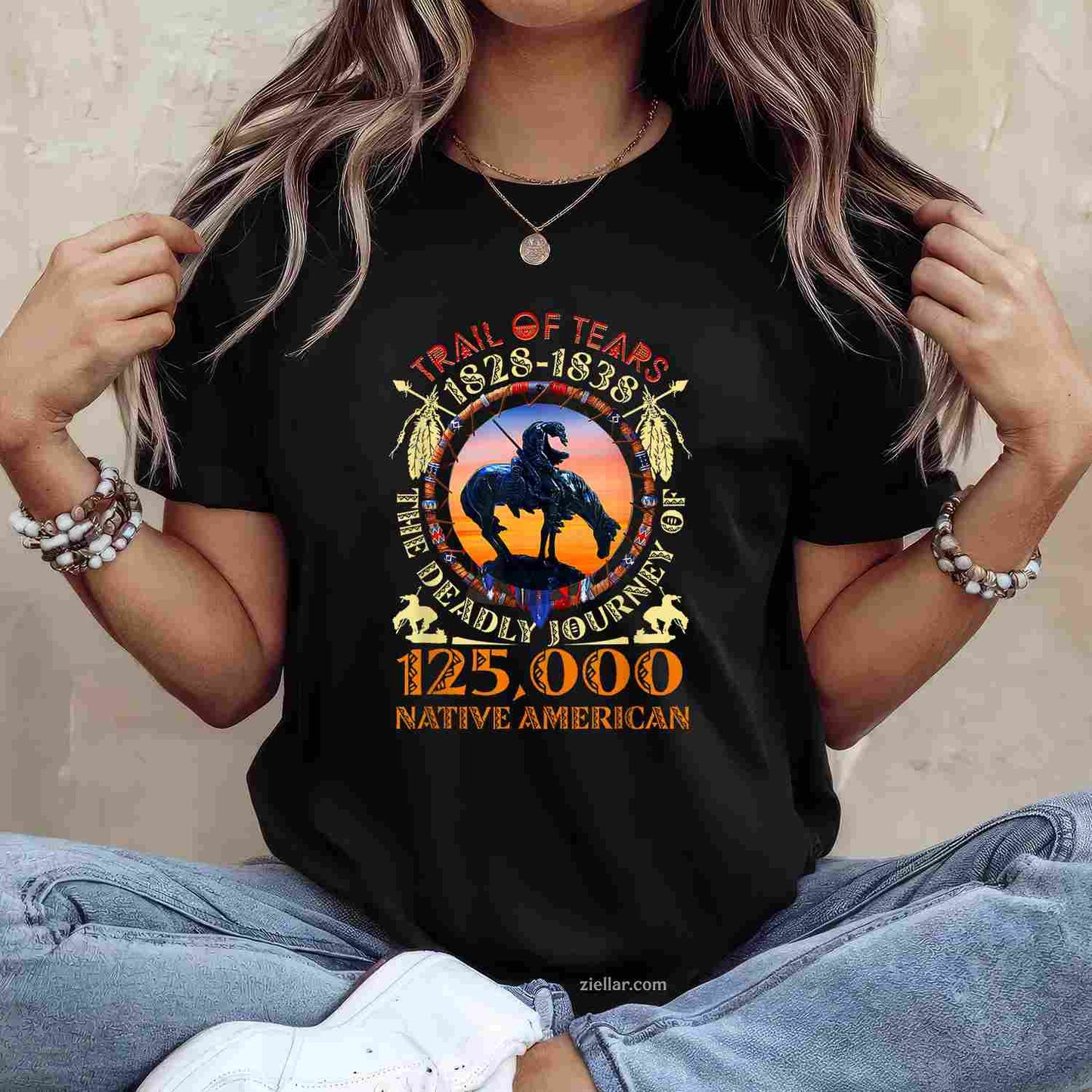 Native American Trail Of Tears 125000 Unisex T-Shirt And Tee For Adults