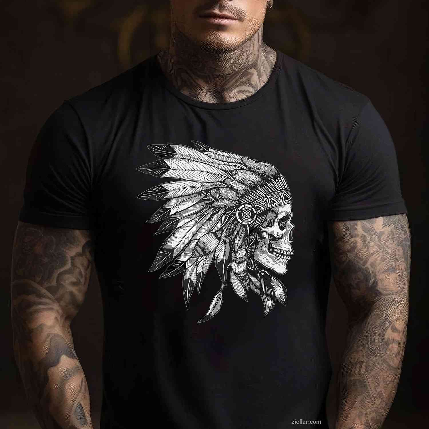 Native American Indigenous Red Hand, Indian Blood Themed T-Shirt And Tee For Adults