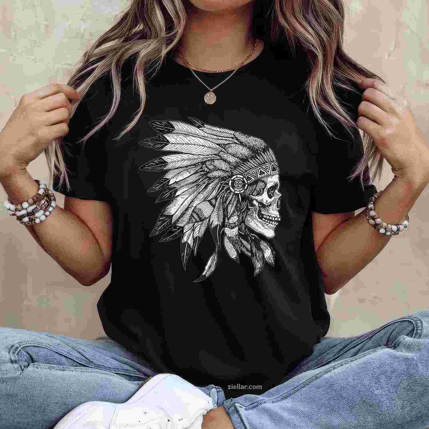Native American Indigenous Red Hand, Indian Blood Themed T-Shirt And Tee For Adults