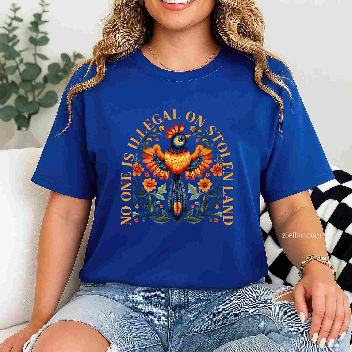 No One Is Illegal On Stolen Land, Native Americans Vintage T-Shirt And Tee For Adults
