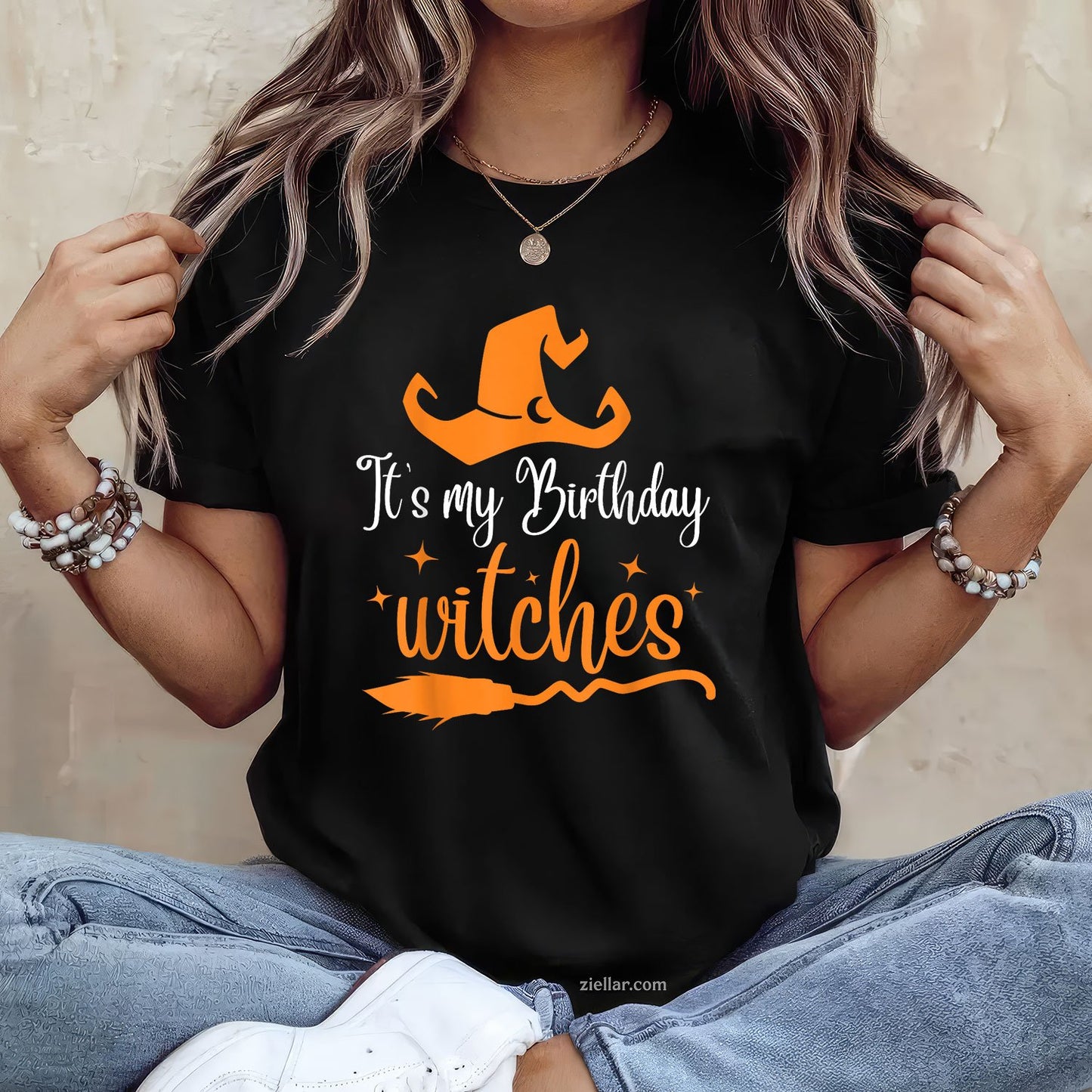 October Witch Birthday Tee and T-Shirt, Funny Halloween T-Shirt Gift for Women Adults