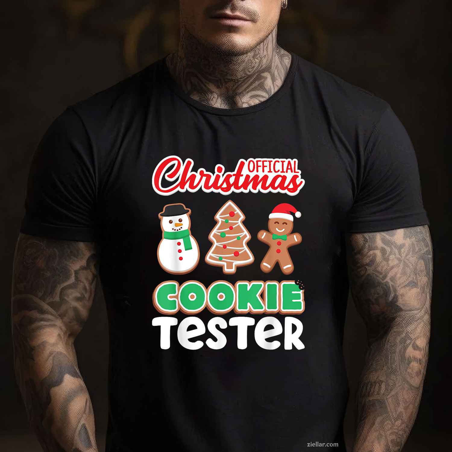 Official Christmas Cookie Tester Taster Baking Crew T-Shirt, An Official Baking Crew Christmas Cookie Tester Tee