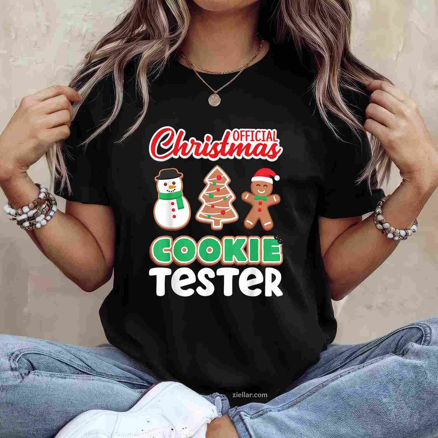 Official Christmas Cookie Tester Taster Baking Crew T-Shirt, An Official Baking Crew Christmas Cookie Tester Tee