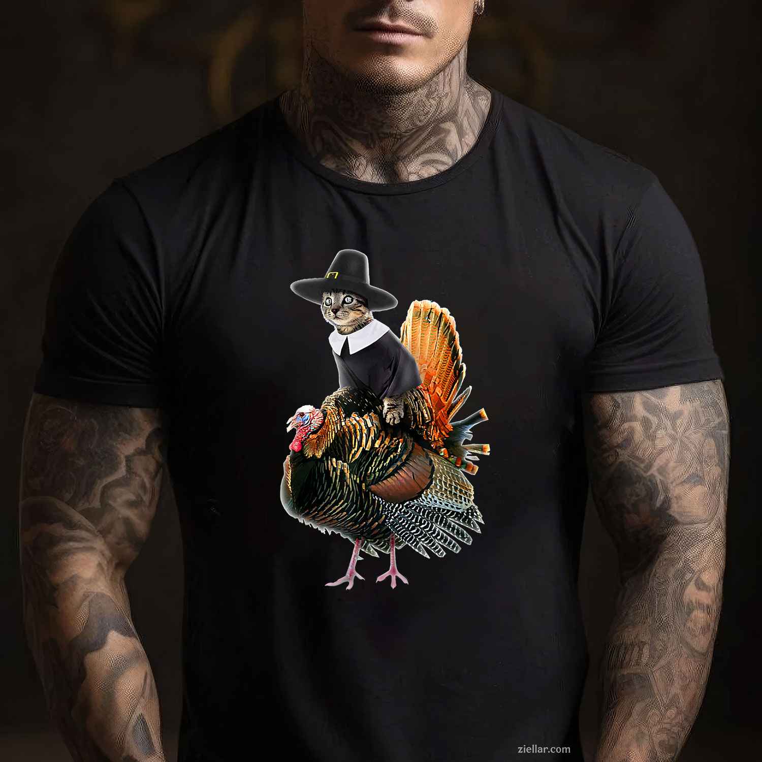 One Thankful Paraeducator Turkey Fall Pumpkin Thanksgiving T-Shirt And Tee For Adults