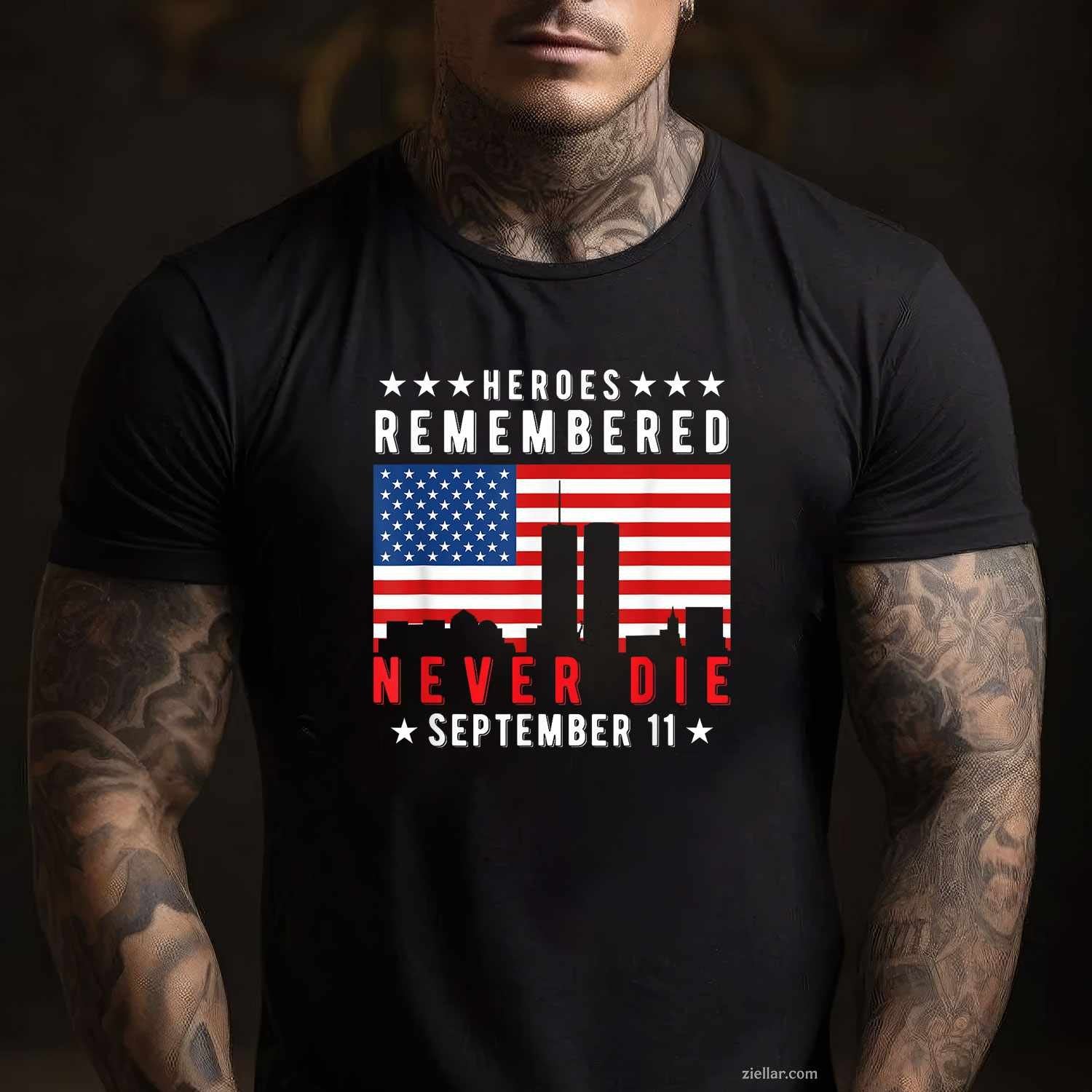 Patriot Day T-Shirt Tee for Men Women Adults Unisex Birthday Gift Outfit Casual Wear Trendy Style