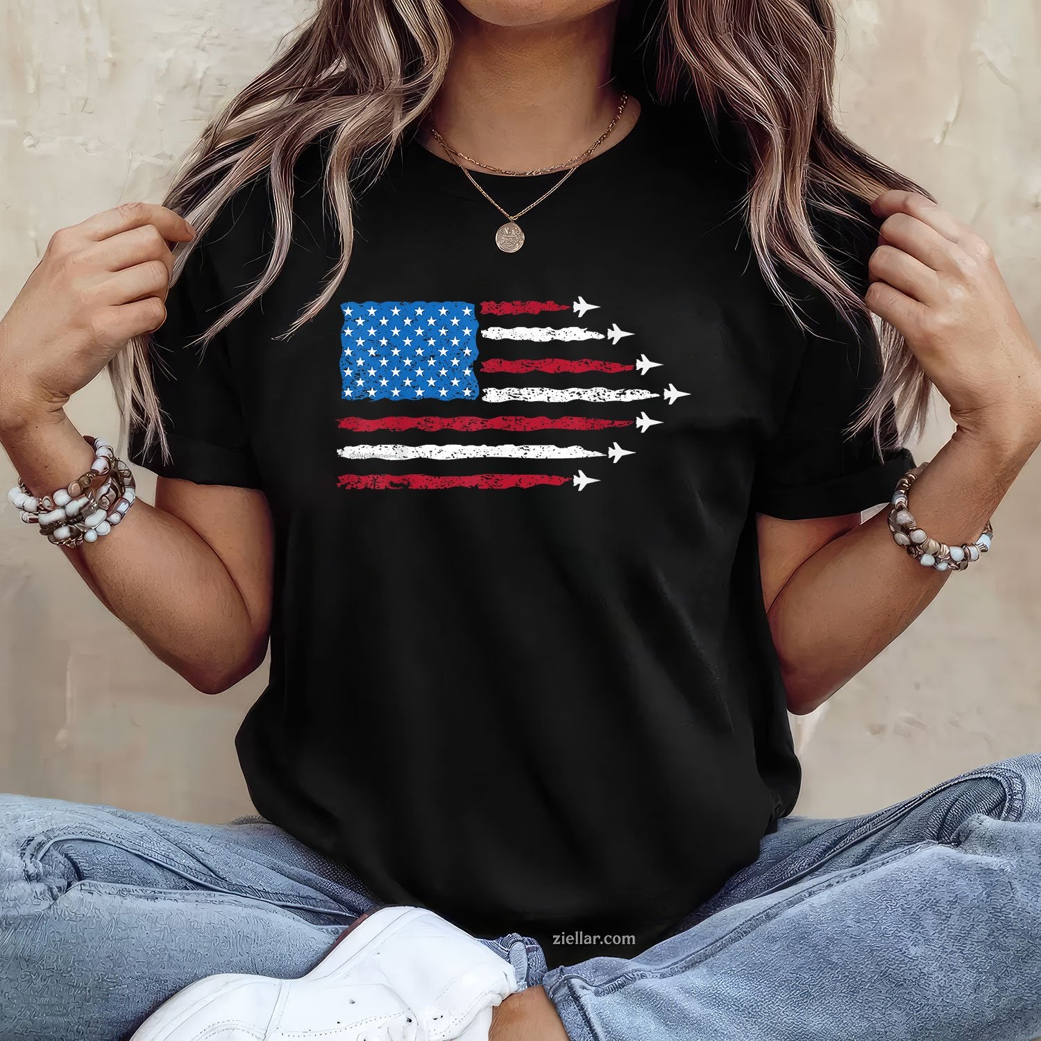 Patriotic Red White Blue USA Flag
