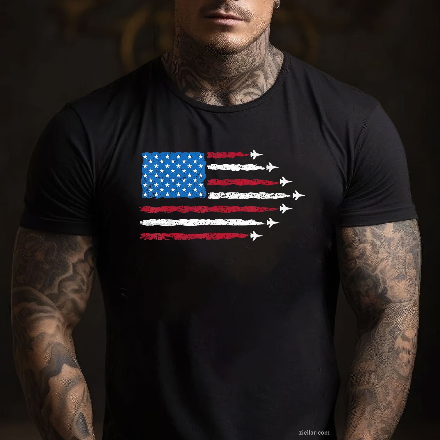 Patriotic Red White Blue USA Flag