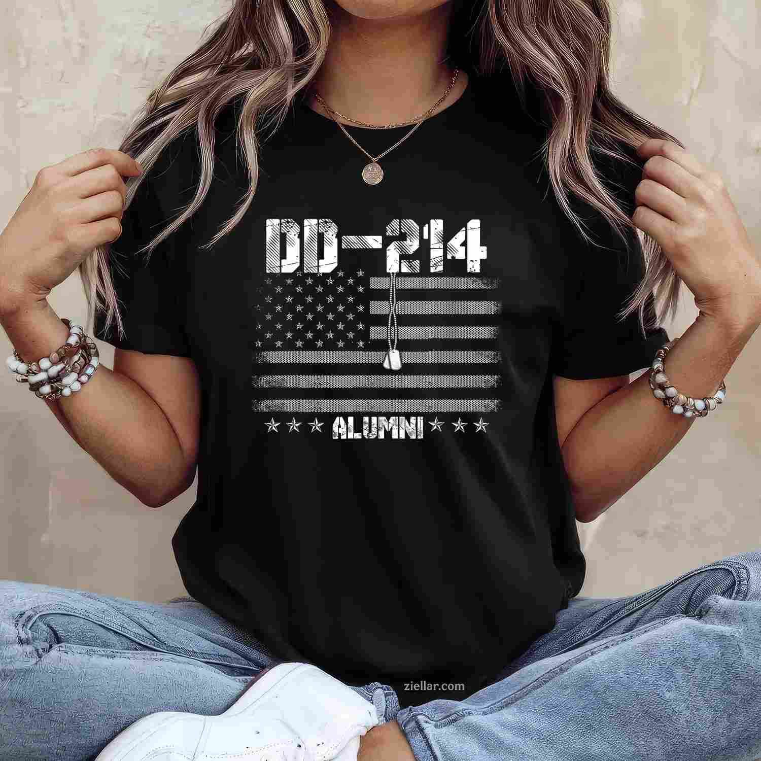 Patriotic Dd-214 Alumni T-Shirt Military Veteran T-Shirt And Tee