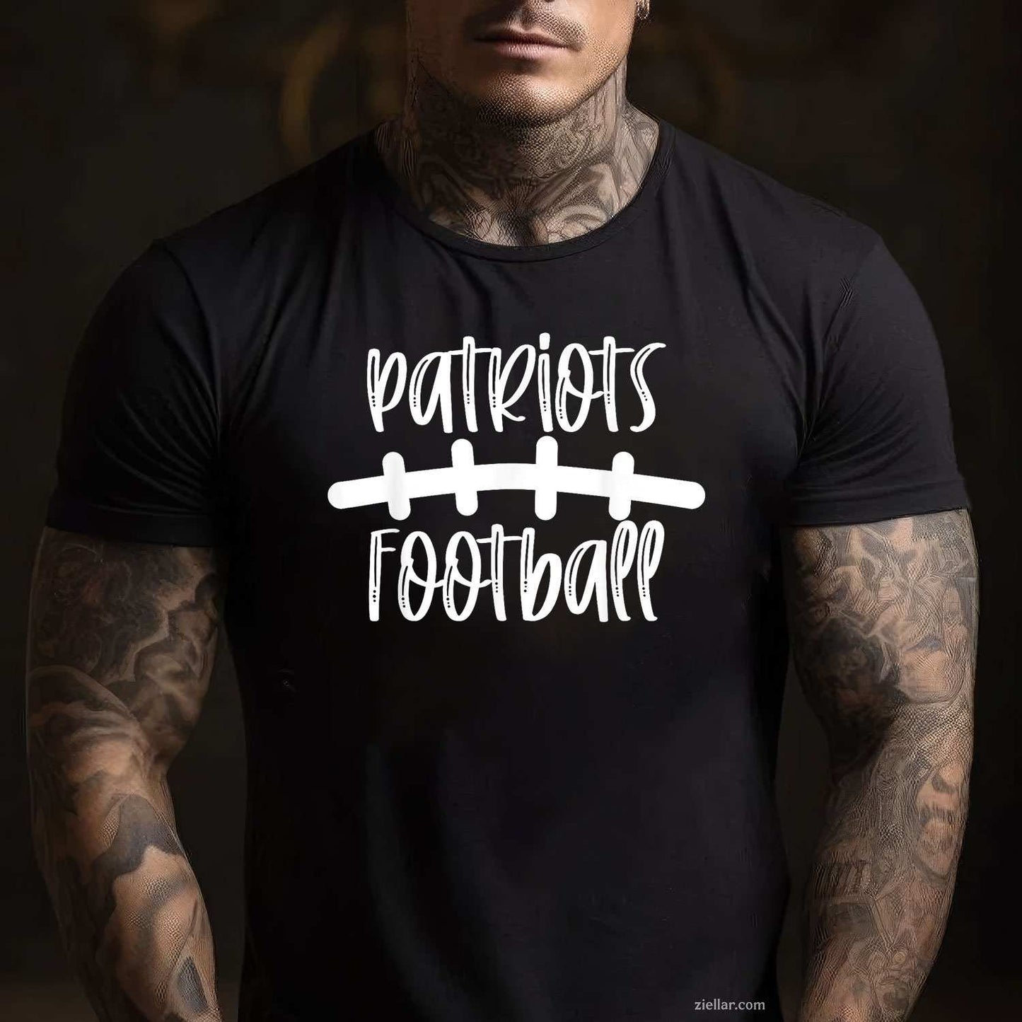 Patriots Football School Spirit Team Mascot Game Night T-Shirt Tee for Men Women Adults Unisex