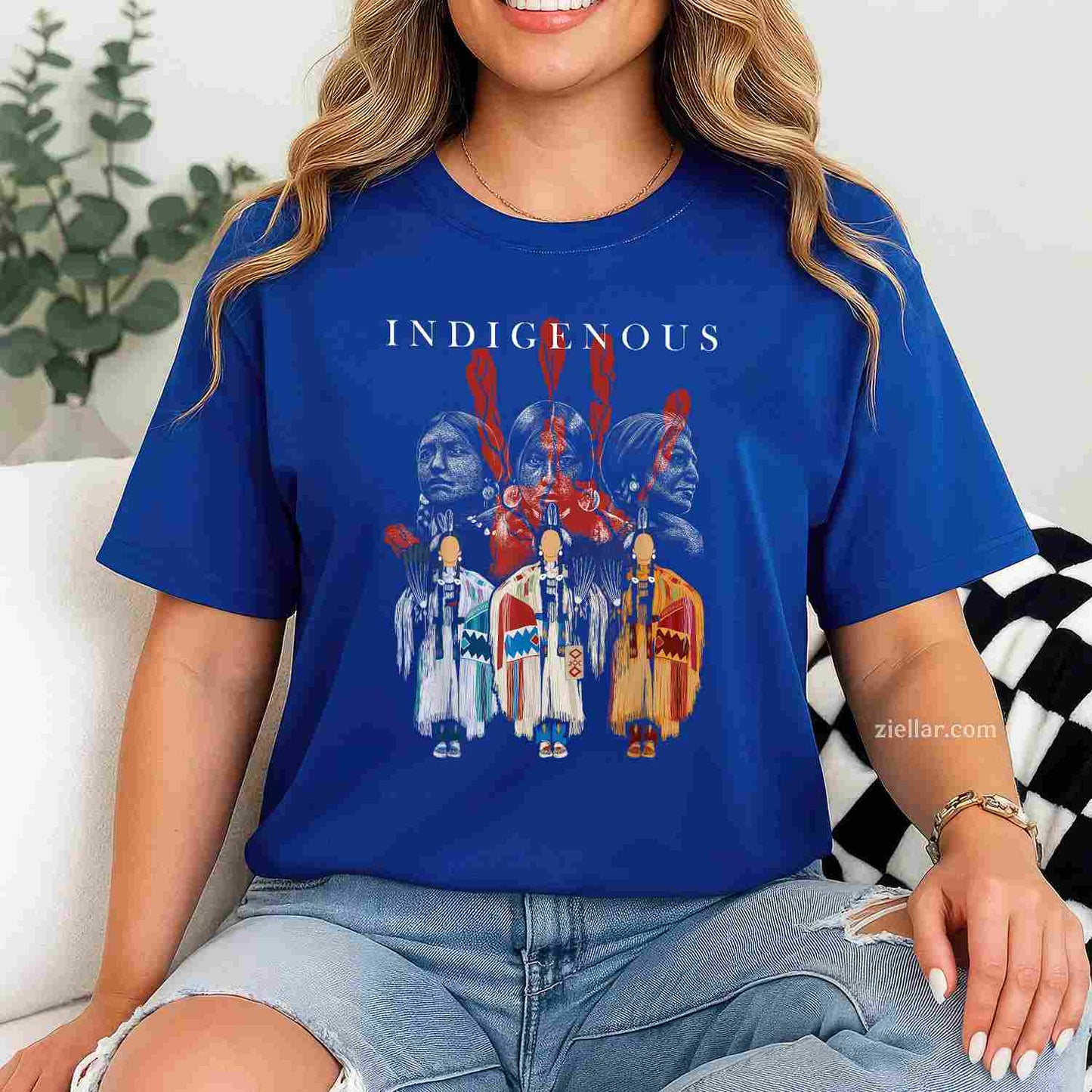 Peace Love Native Blood, A Premium Native American T-Shirt And Tee For Adults