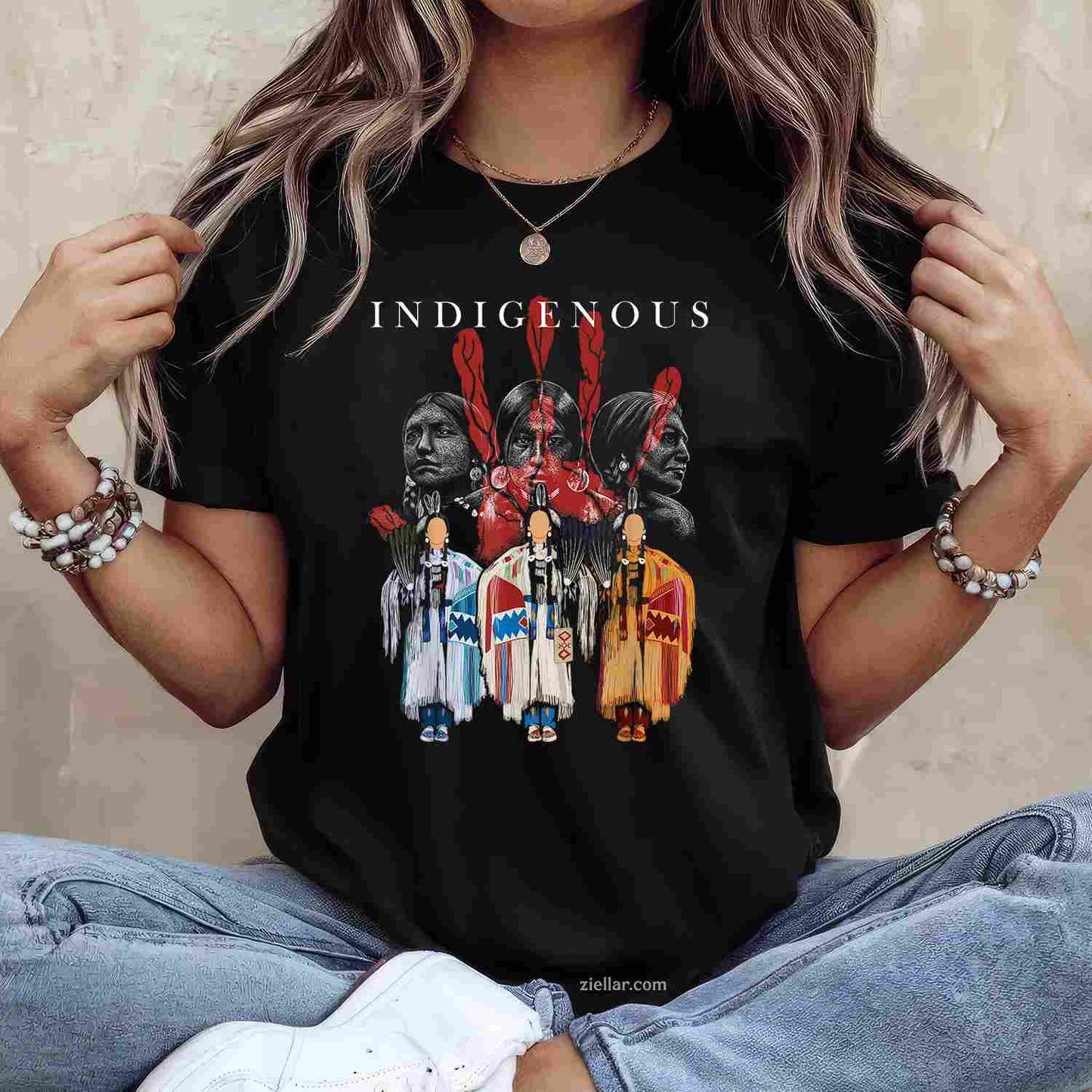 Peace Love Native Blood, A Premium Native American T-Shirt And Tee For Adults