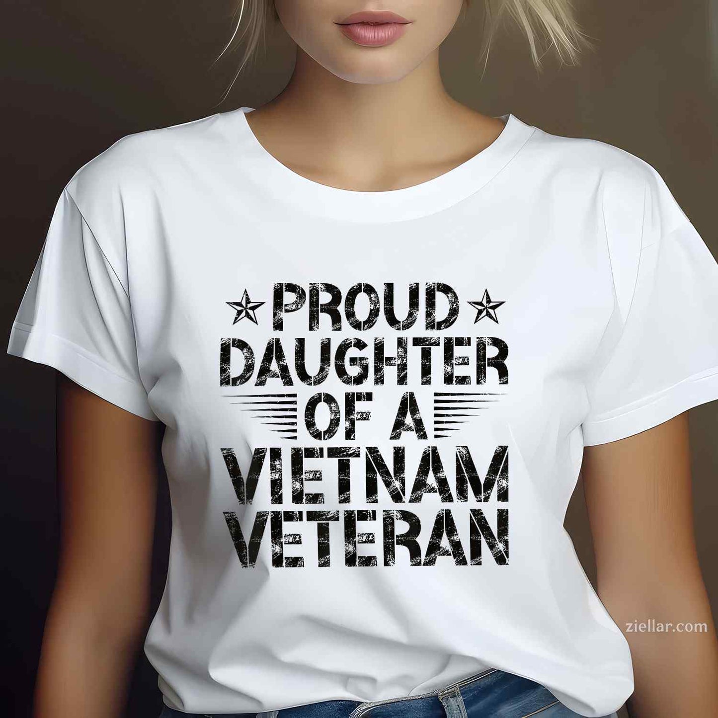 Proud Daughter Of A Vietnam Veteran, Vintage Design T-Shirt And Tee For Men