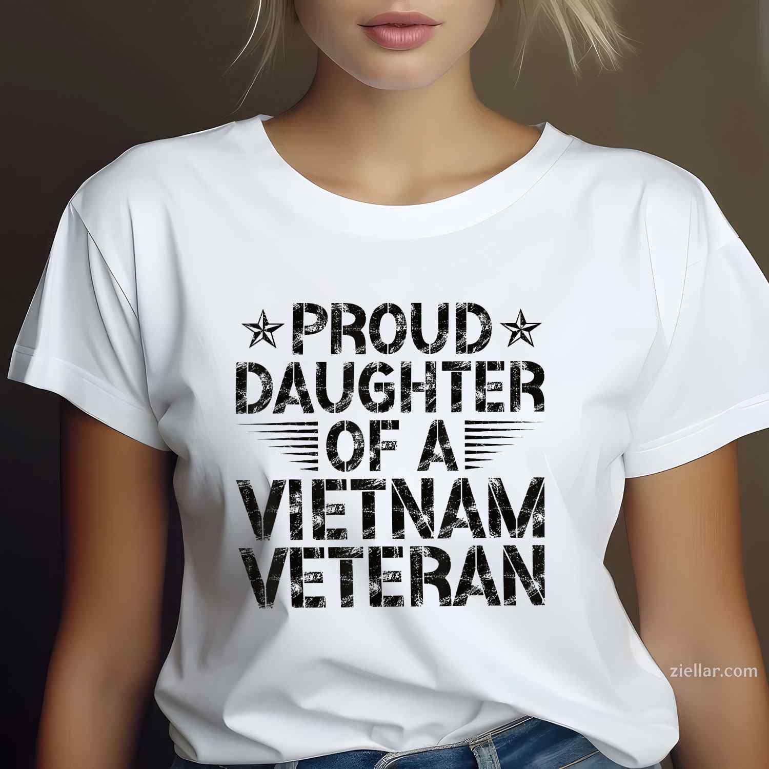Proud Daughter Of A Vietnam Veteran, Vintage Design T-Shirt And Tee For Men