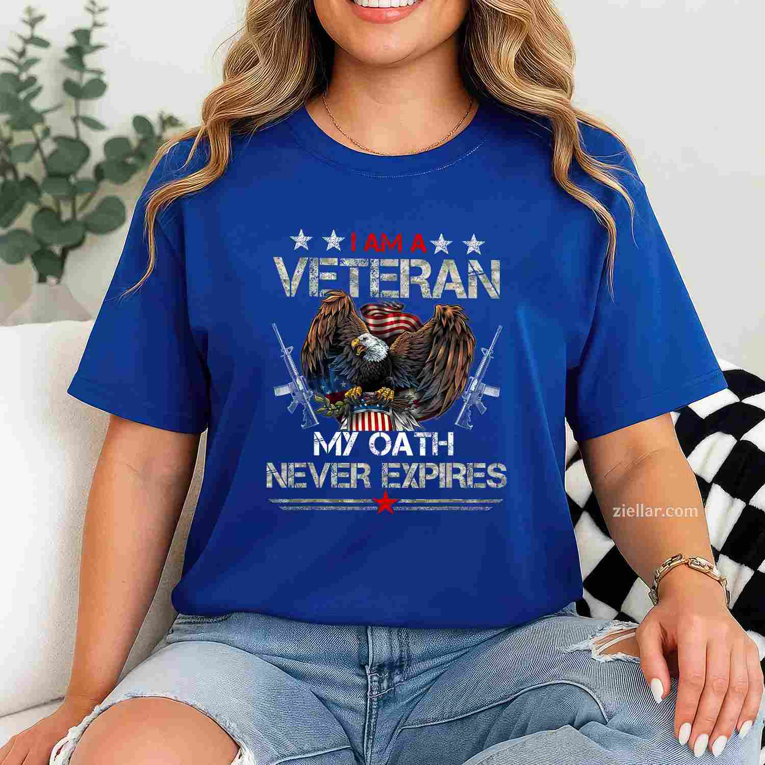 Proud U.S Veteran Gifts Army Veteran American Flag Vintage T-Shirt And Tee