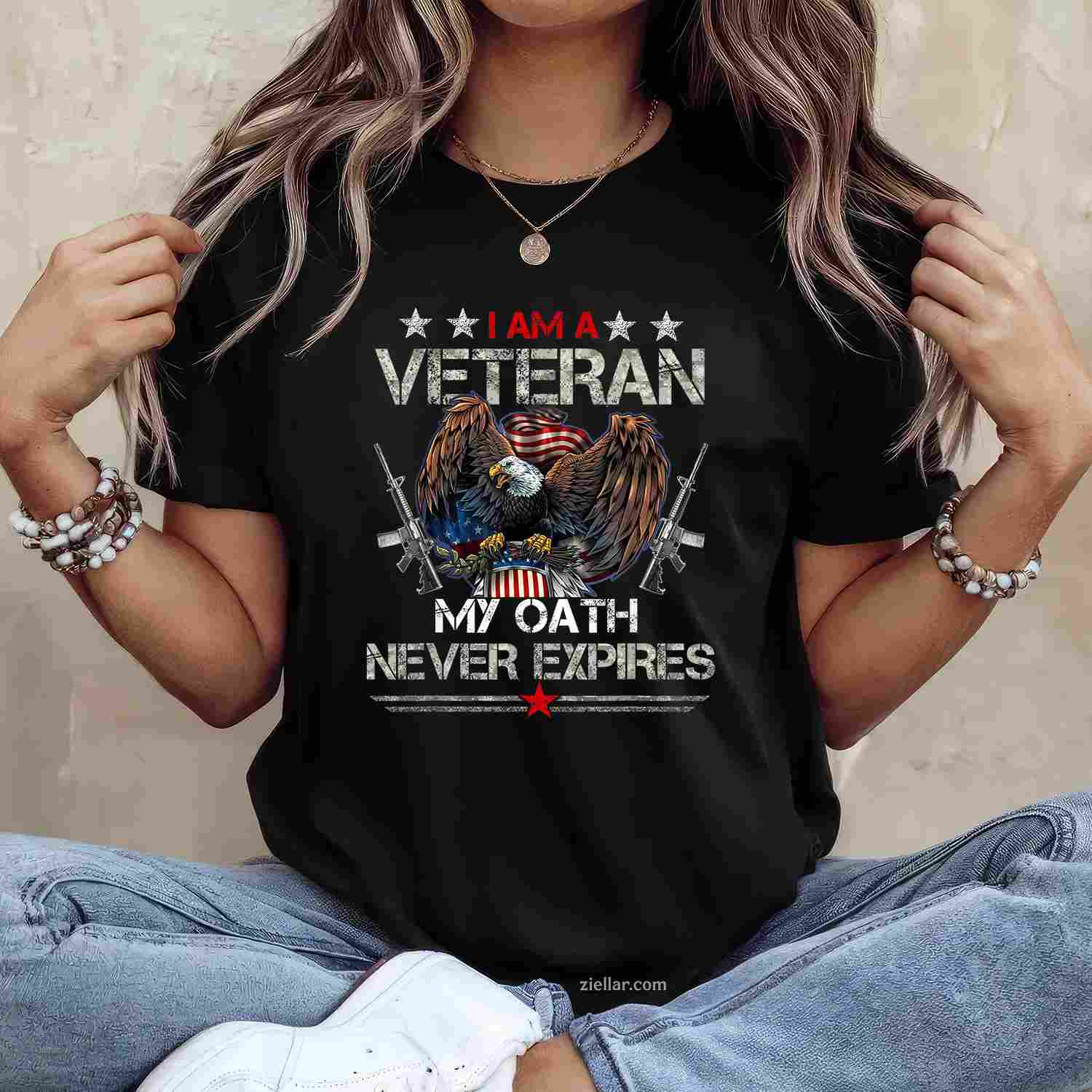 Proud U.S Veteran Gifts Army Veteran American Flag Vintage T-Shirt And Tee