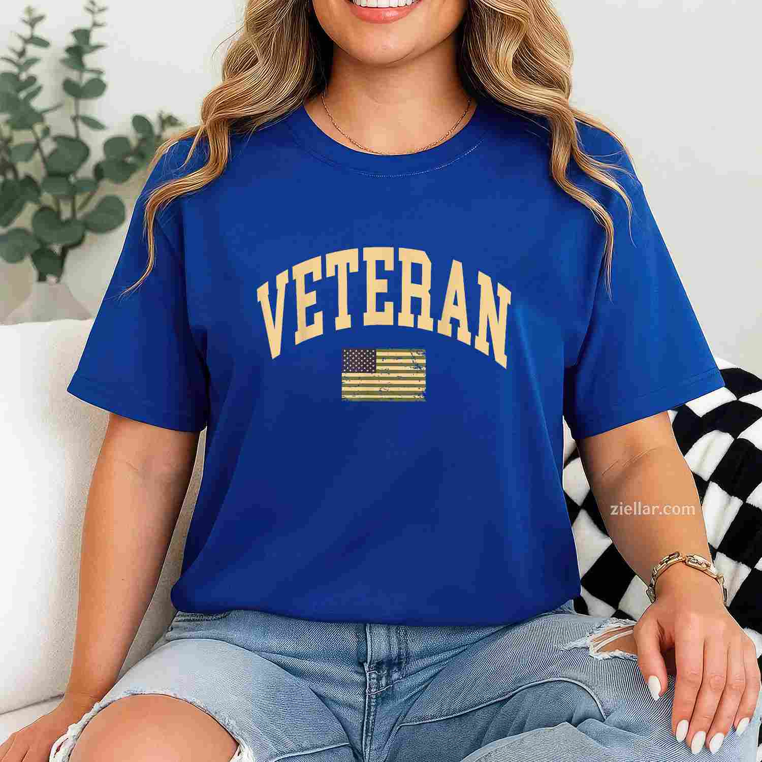 Proud Veteran Of The Us Army - Usa Flag Soldier Veteran T-Shirt And Tee For Adults