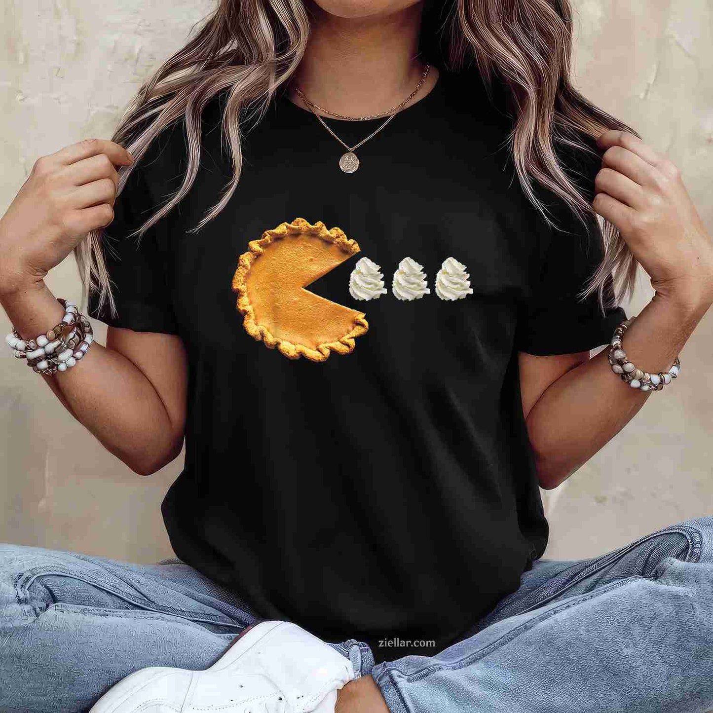 Pumpkin Pie Thanksgiving T-Shirt and Tee for Adults Men Women Unisex