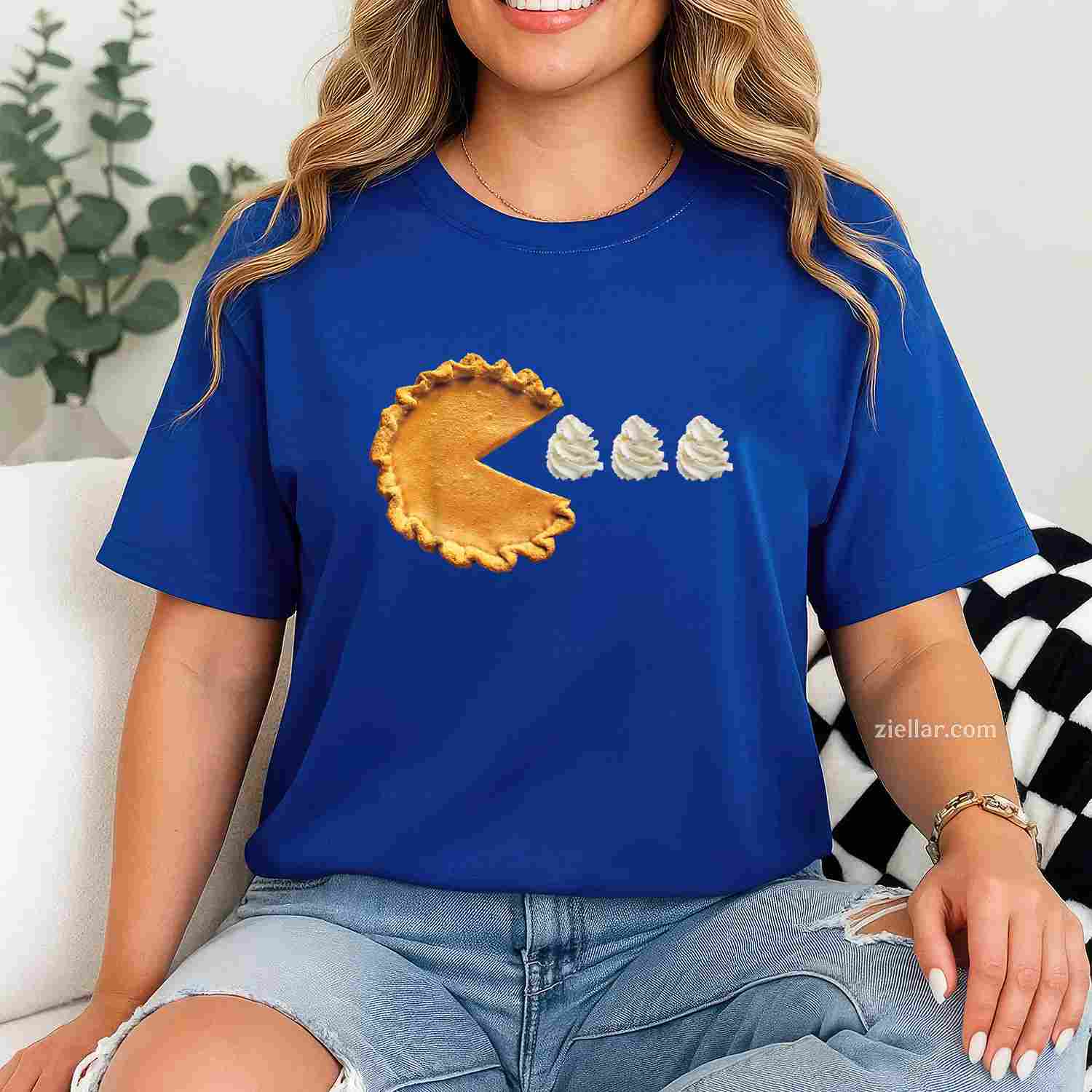 Pumpkin Pie Thanksgiving T-Shirt and Tee for Adults Men Women Unisex