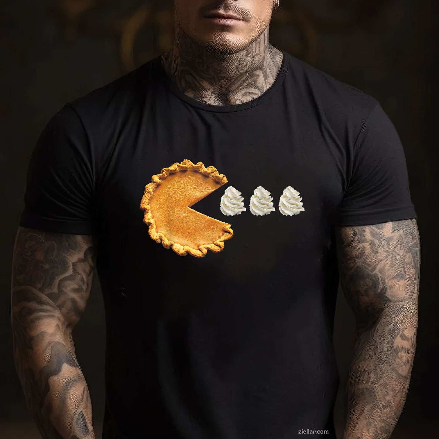 Pumpkin Pie Thanksgiving T-Shirt and Tee for Adults Men Women Unisex