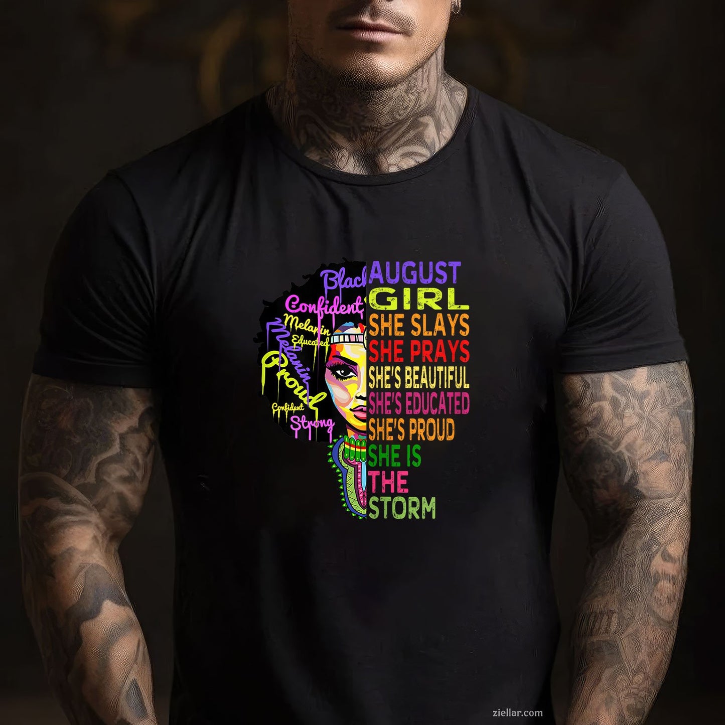 Queens Born in August Tee and T-Shirt, Birthday Shirts Gift for Women Adults