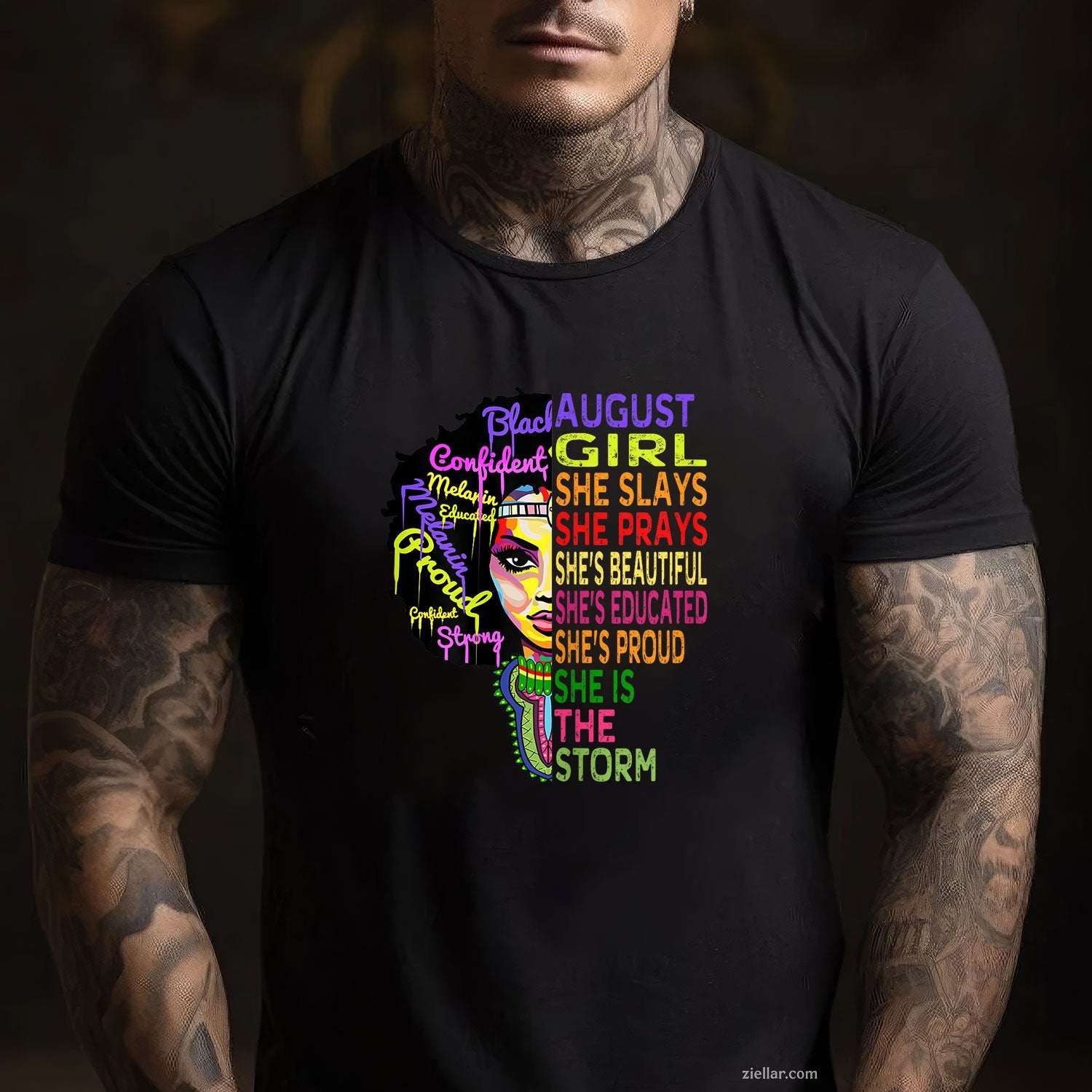 Queens Born in August Tee and T-Shirt, Birthday Shirts Gift for Women Adults