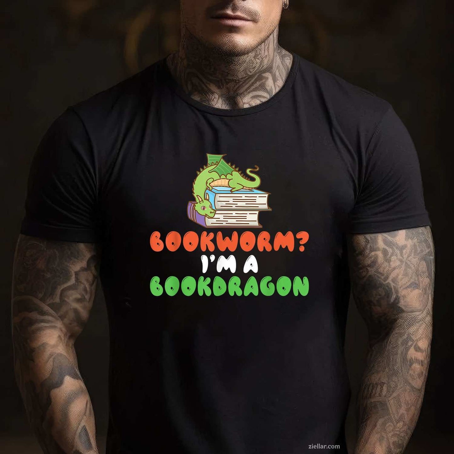 Reader Reading Book Lover Book Dragon Literature Bookworm T-Shirt