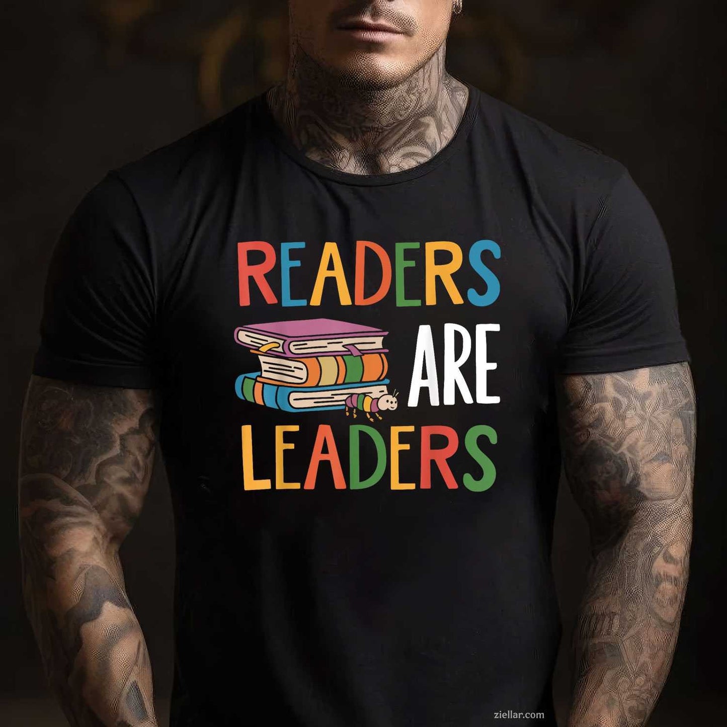 Readers Are Leaders Motivational Reading Book T-Shirt, Vintage Graphic Tee For Adults Unisex