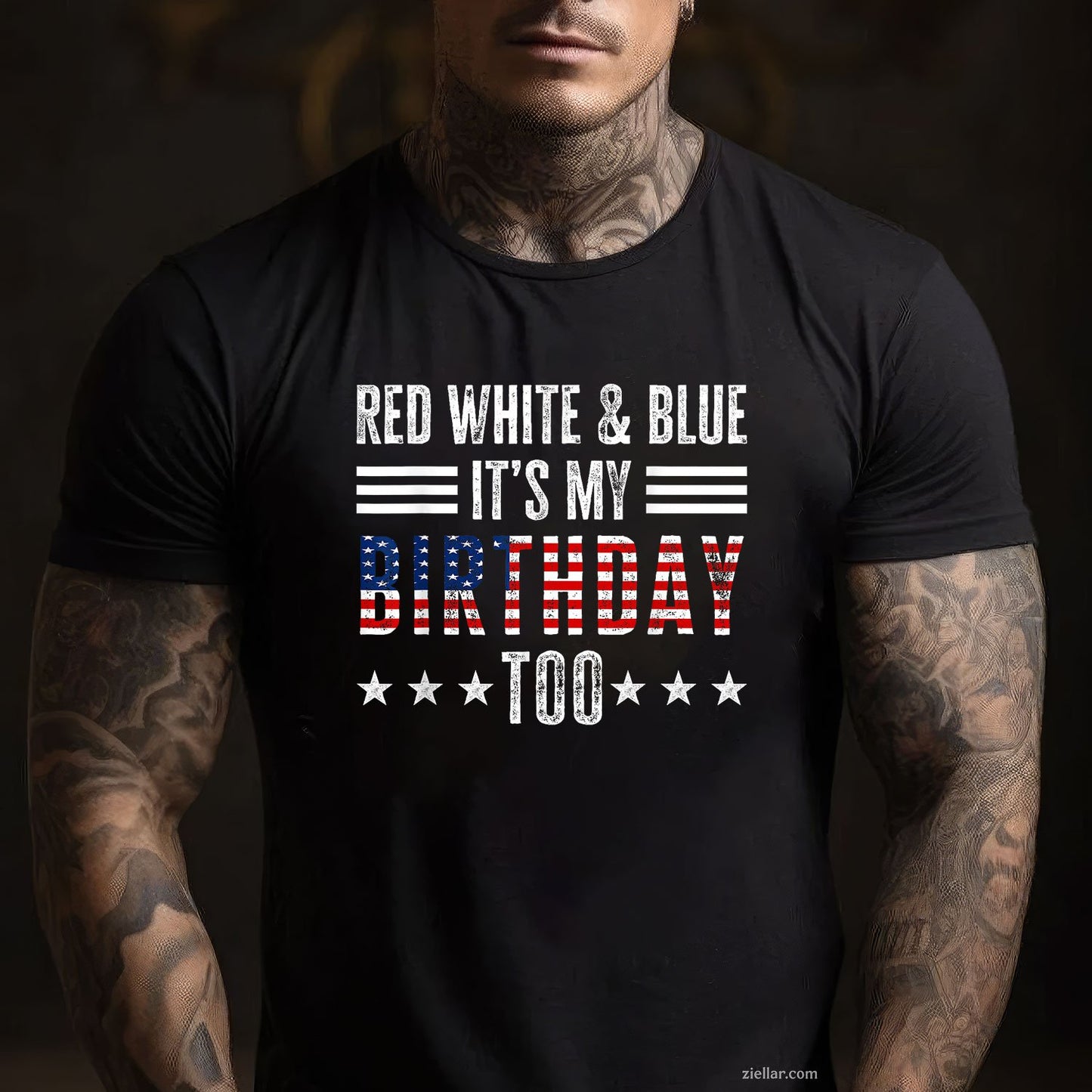Red White Blue Its My Birthday Too 4th