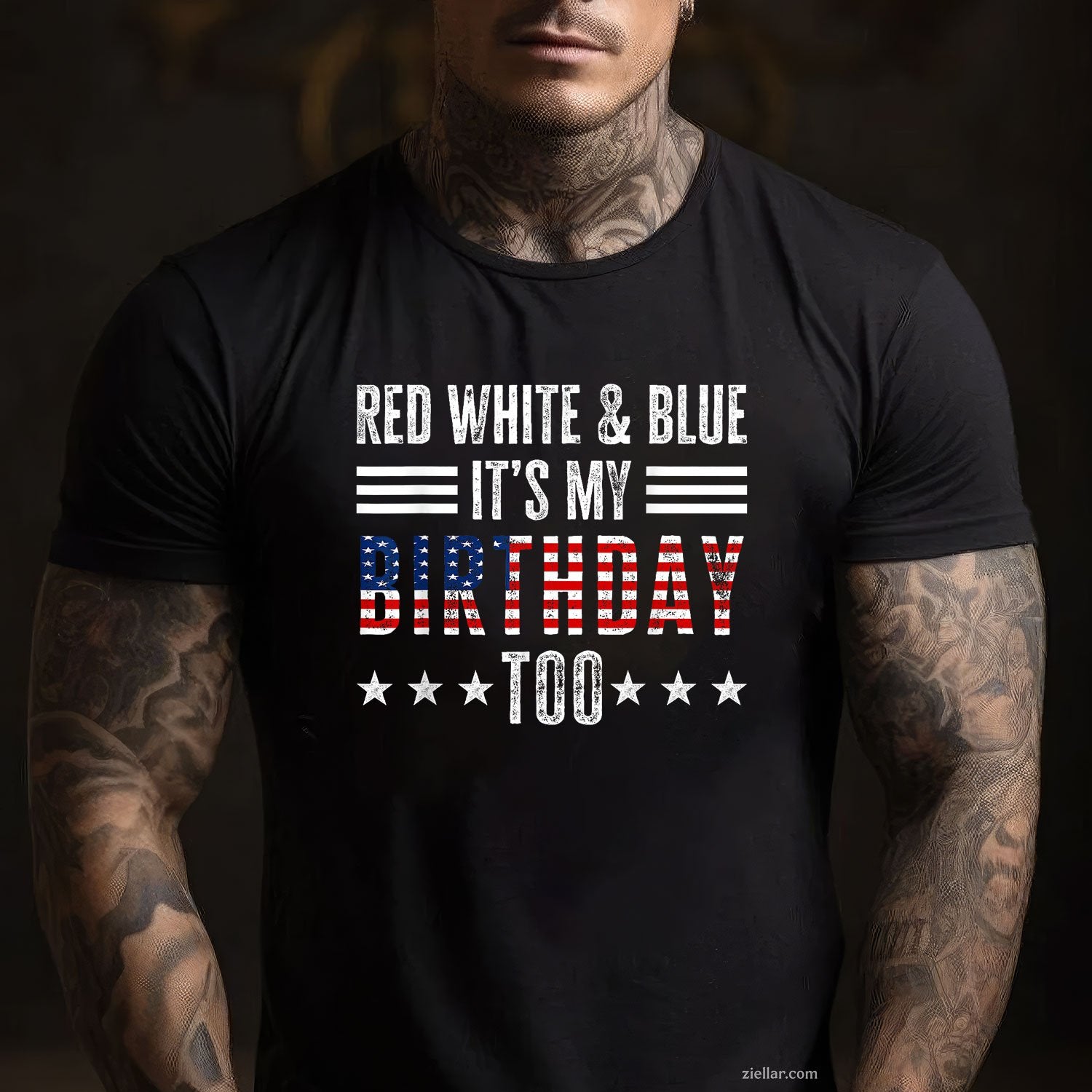 Red White Blue Its My Birthday Too 4th