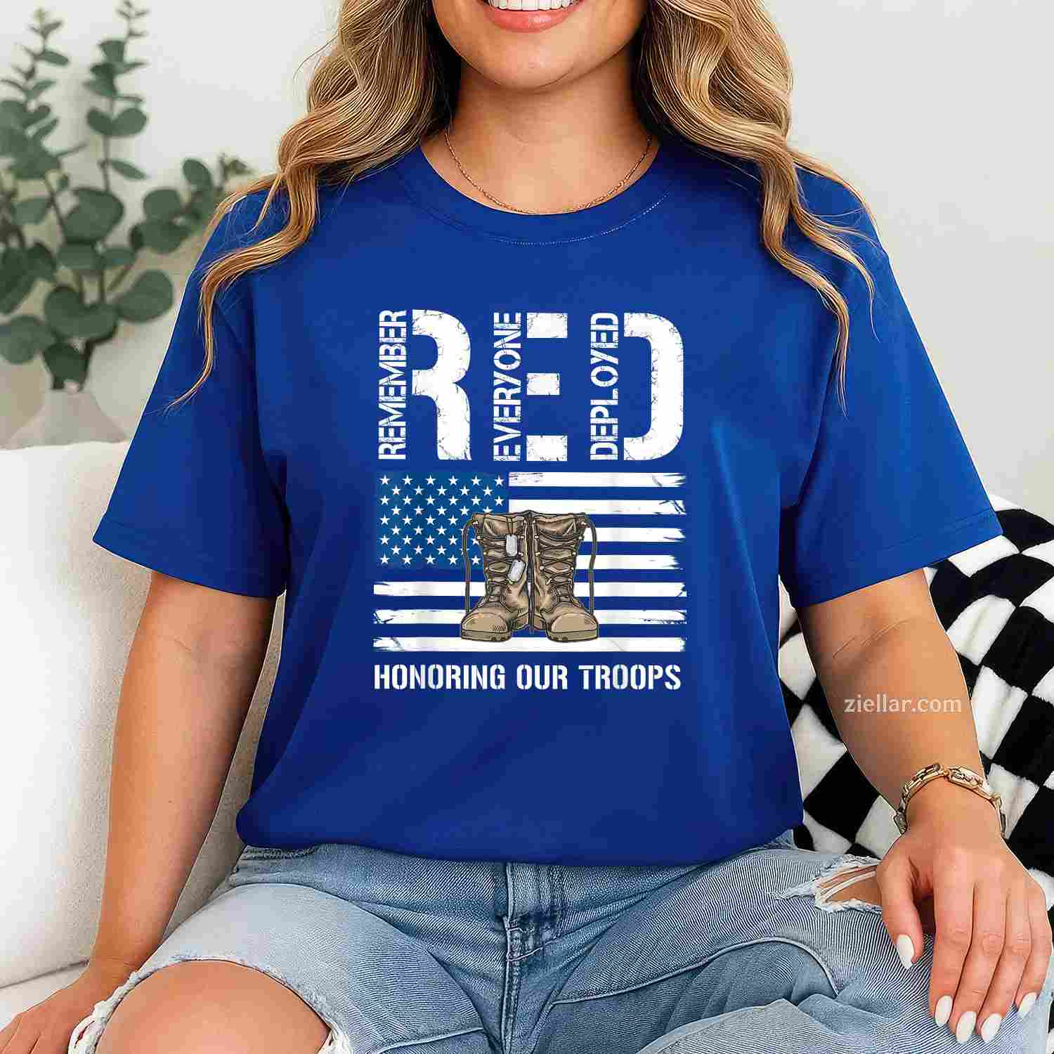 Remember Everyone Veteran Deployed Red Friday Military Support T-Shirt And Tee For Adults