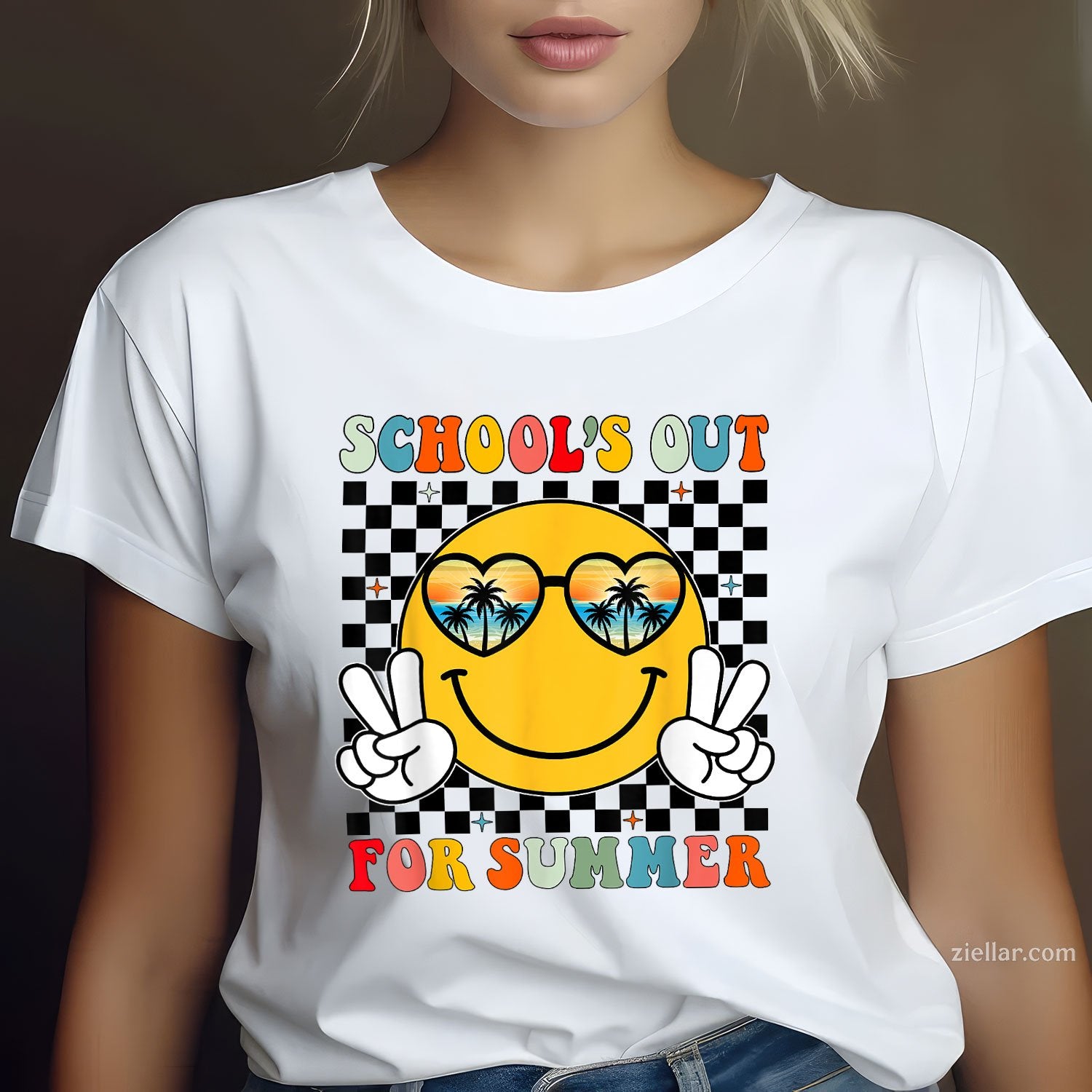 Retro School’s Out Tee and T-Shirt, End of Year Summer Break T-Shirt for Teachers and Adults