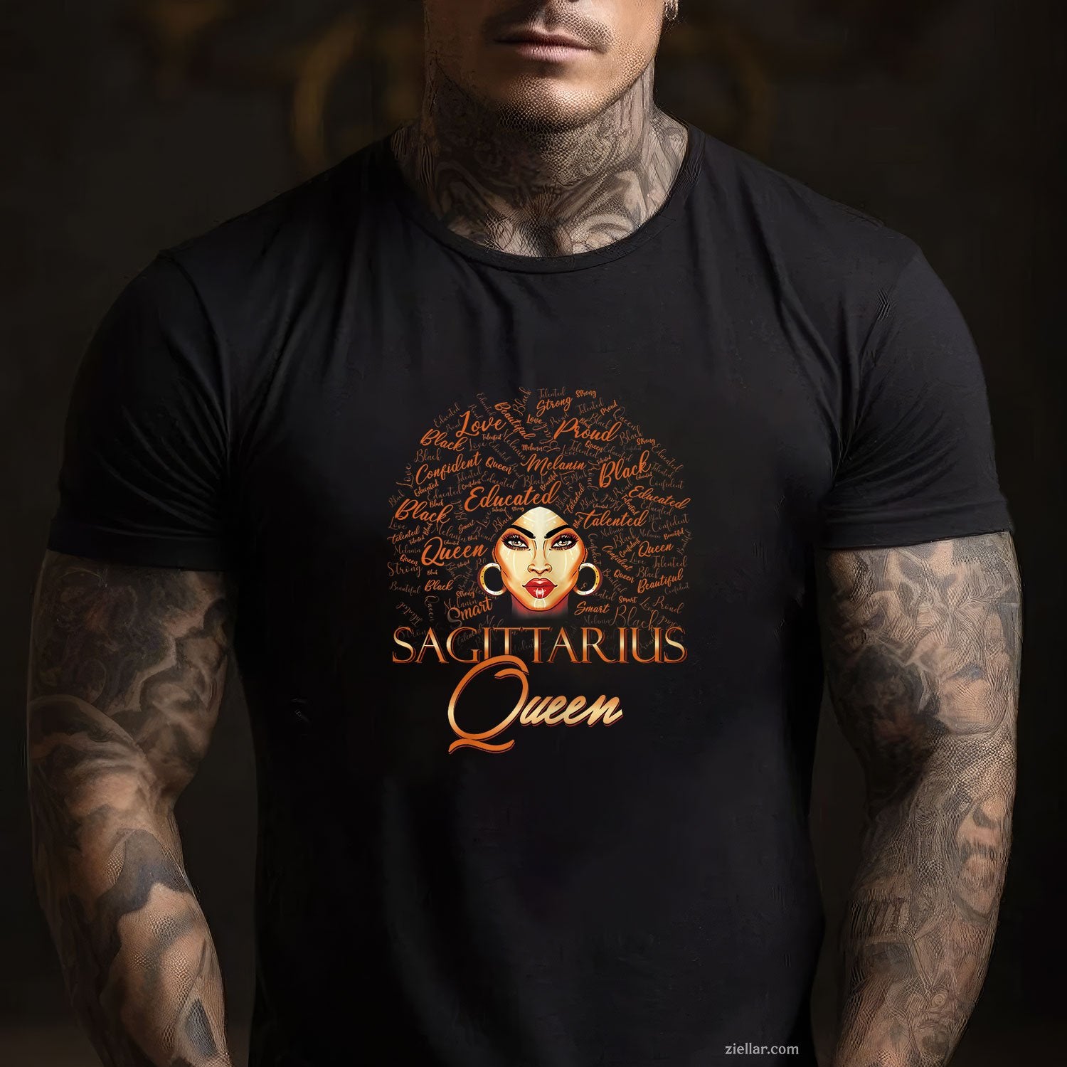 Sagittarius Queen Tee and T-Shirt, Born in November or December Zodiac T-Shirt Gift for Adults
