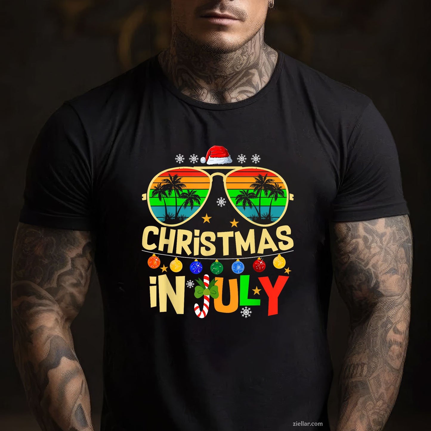 Santa Claus Sunglasses Beach Christmas in