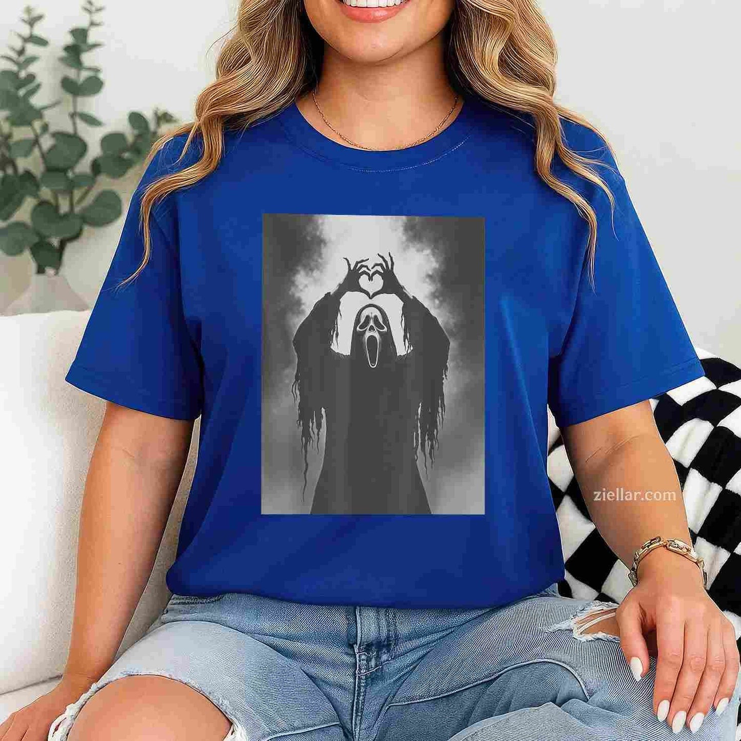 Scary Face Horror Poster Halloween Tee, Halloween T-Shirt for Men Women Adults Unisex, Cool Casual Street Style, Premium Quality