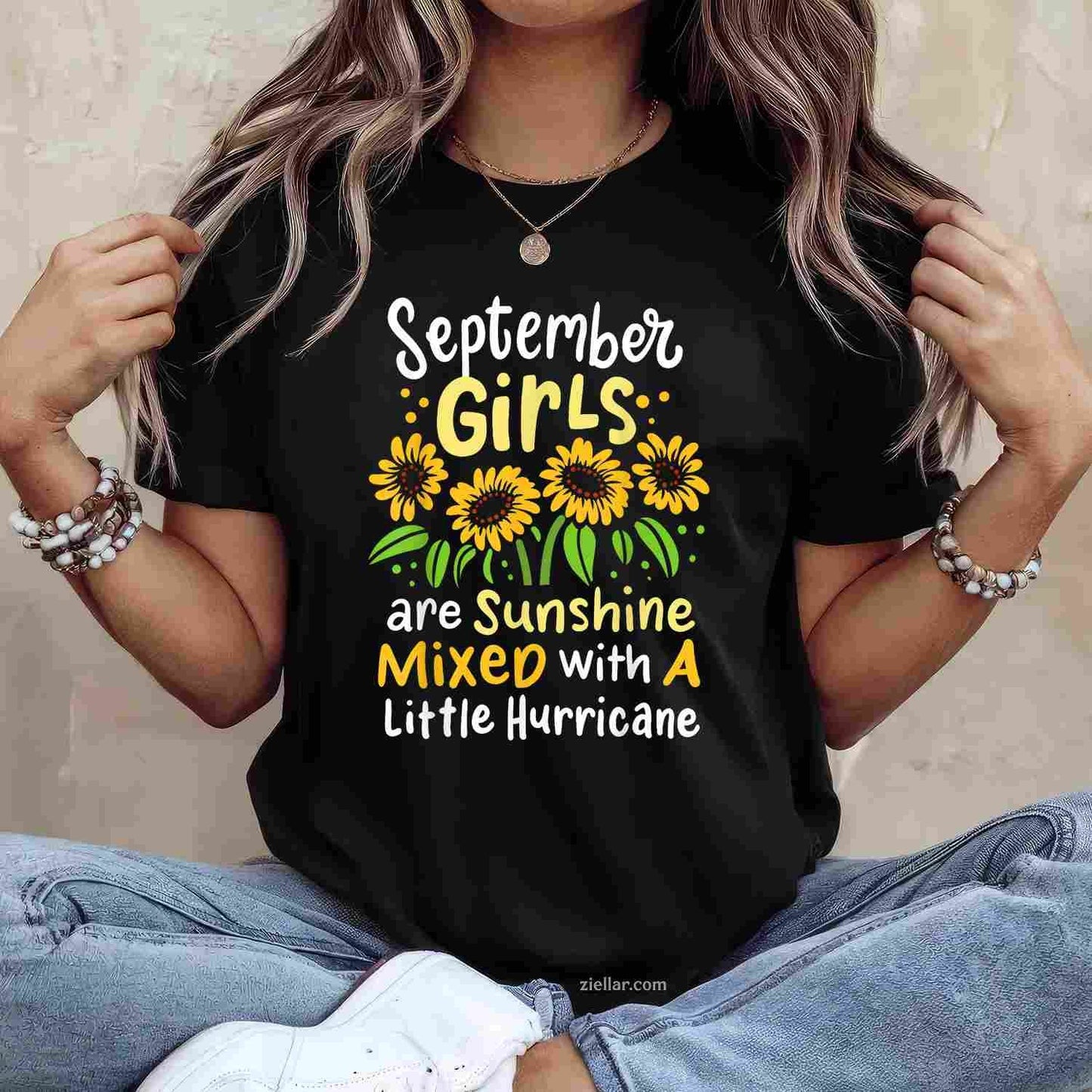 September Birthday for T-Shirt Tee for Men Women Adults Unisex