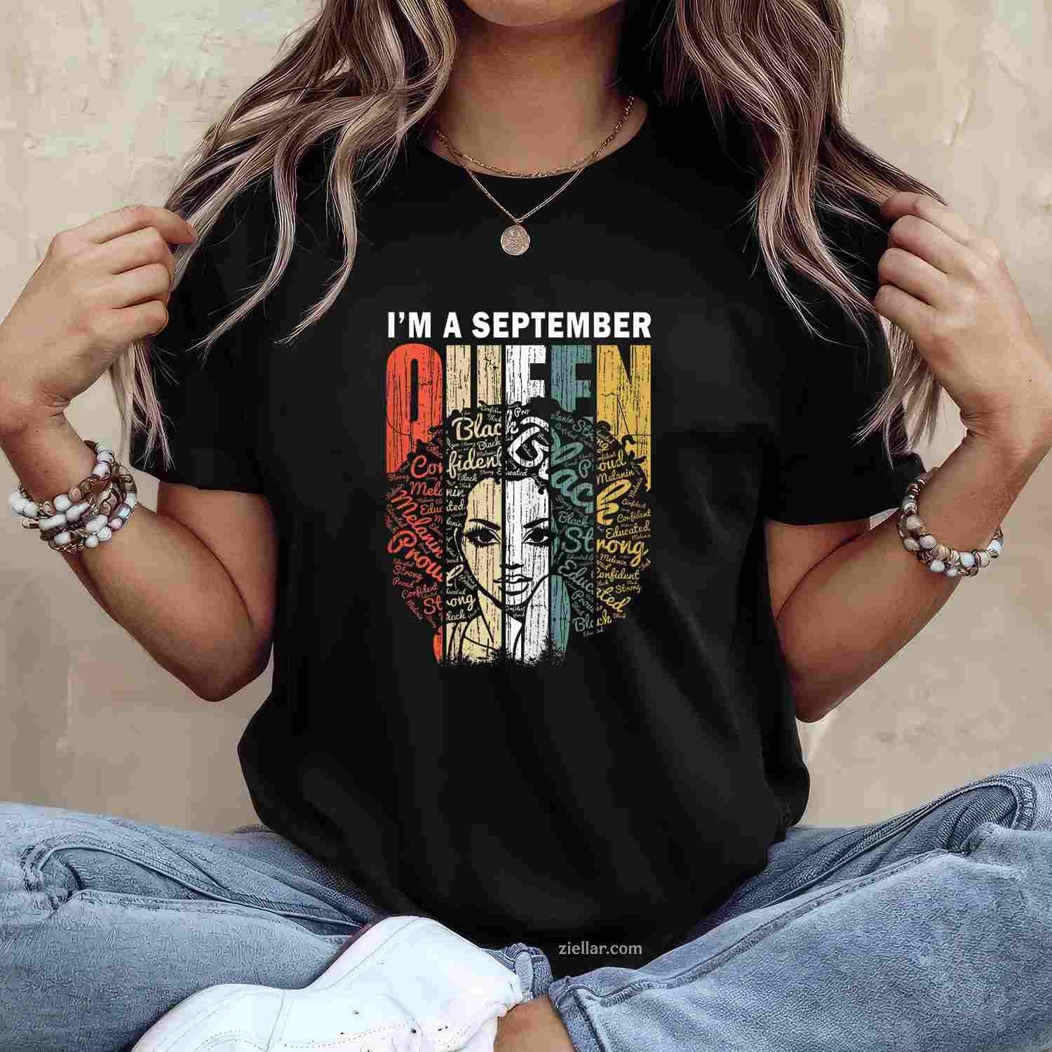 September Birthday Shirts for Women Virgo Gifts Girl T-Shirt Tee